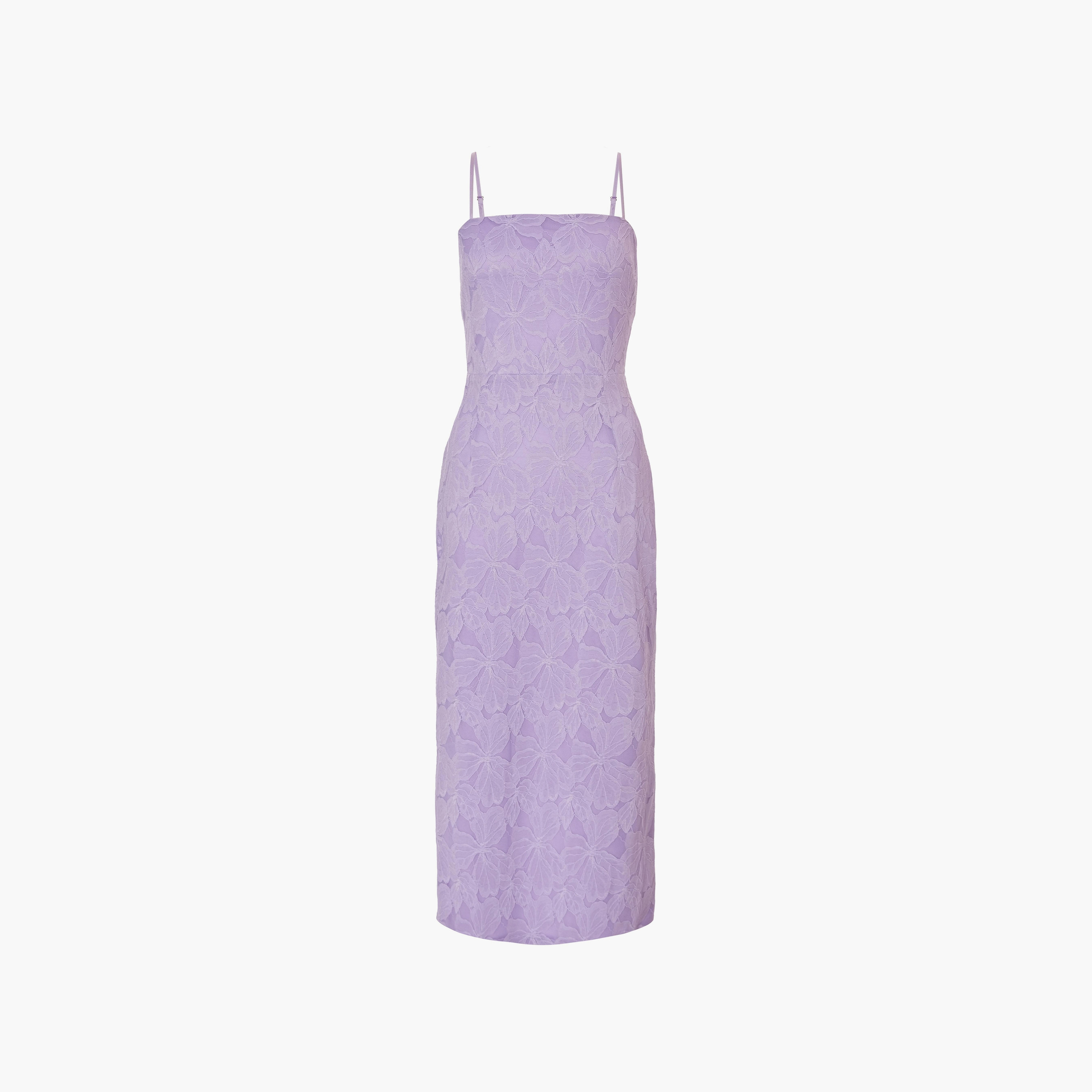 فستان ماكسي نسائي ضيق بأشرطة كتف من الدانتيل باللون البنفسجي من كويز-women-clothing-dresses-image-5
