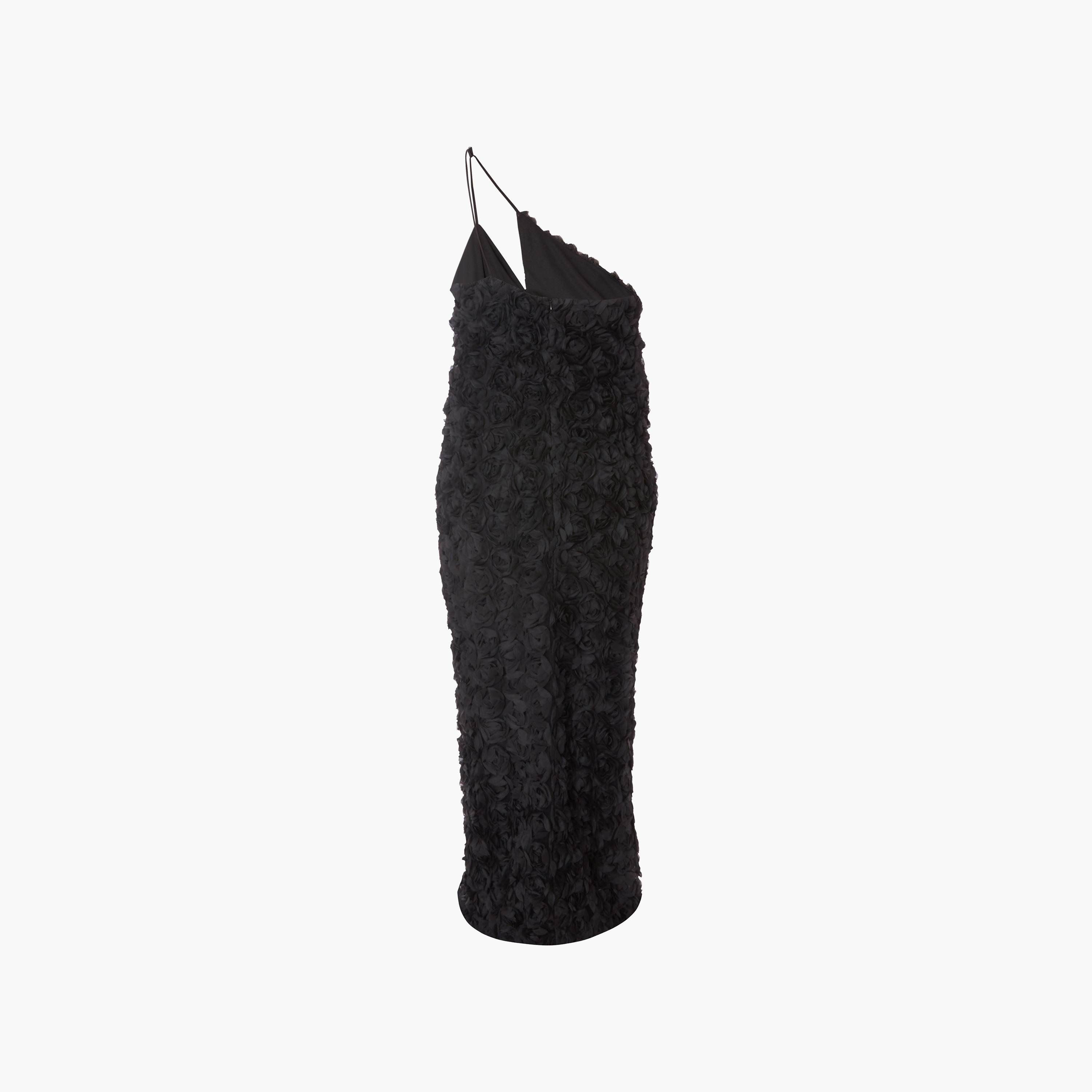 Quiz Plus Size Corsage Chiffon One-Shoulder Women's Evening Maxi Dress-women-clothing-dresses-image-6