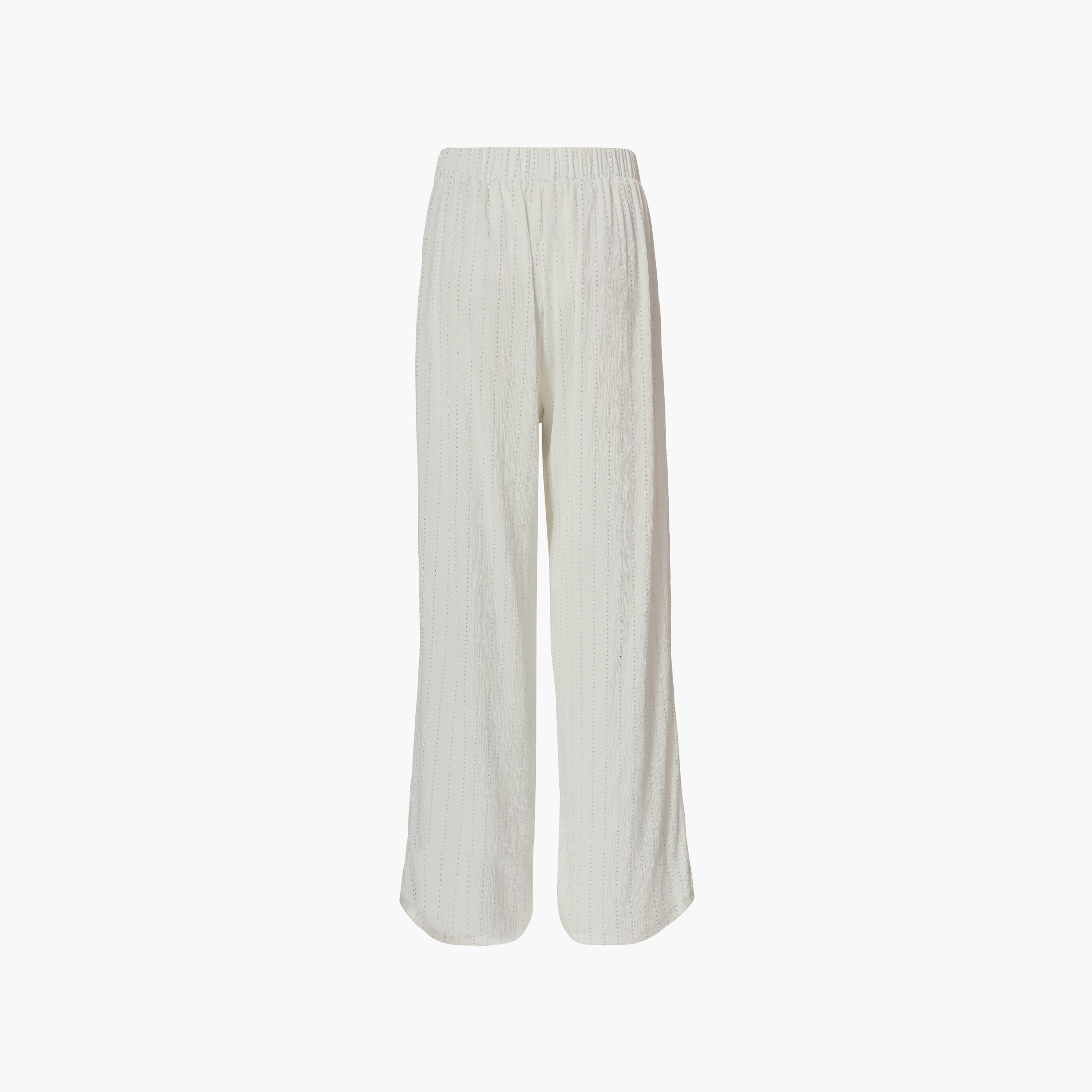 Quiz White Satin Wide Leg Women's Trousers-women-clothing-bottoms-trousers-image-6