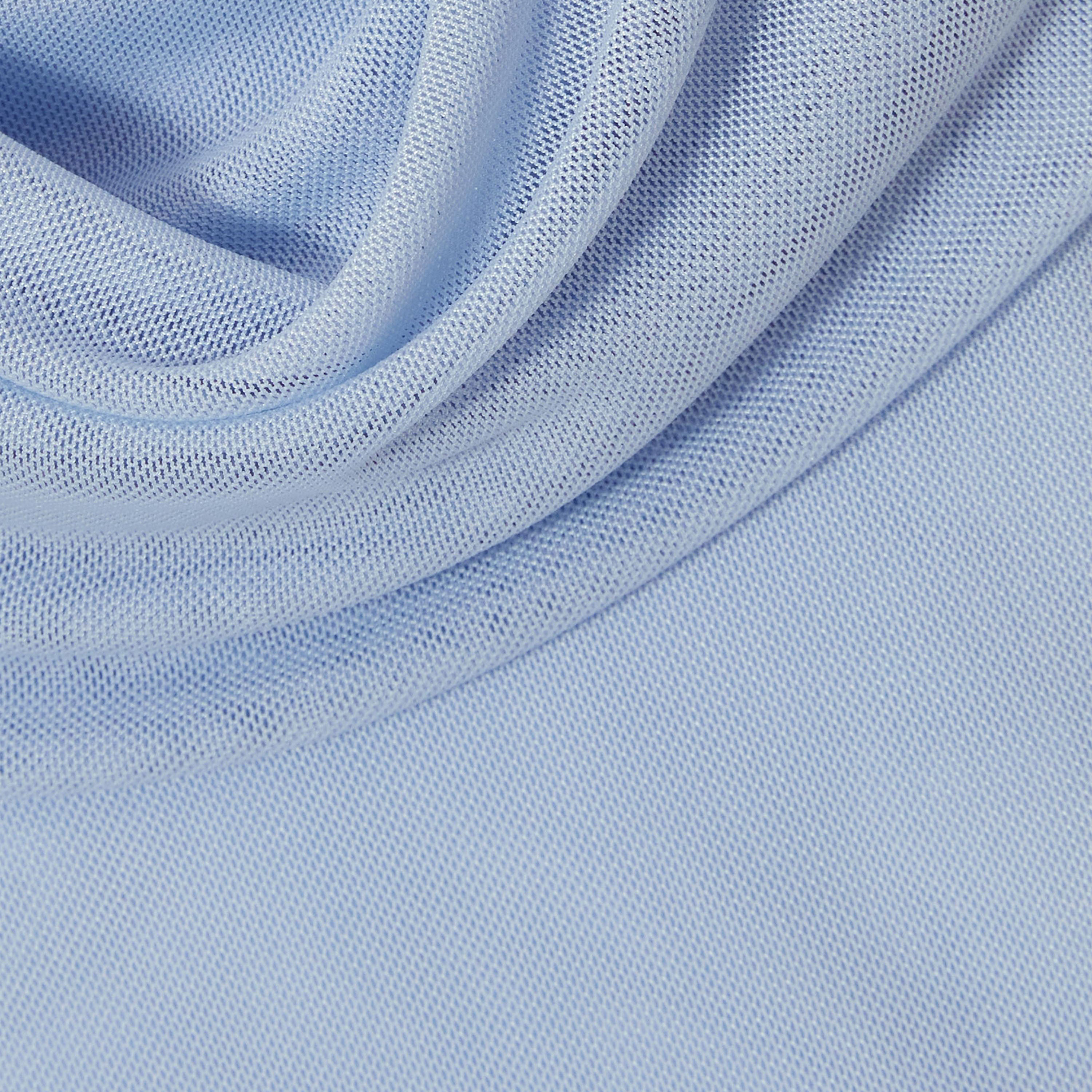 Quiz Pale Blue Mesh Cowl Neck Frill-Detail Women's Midaxi Dress-women-clothing-dresses-image-6