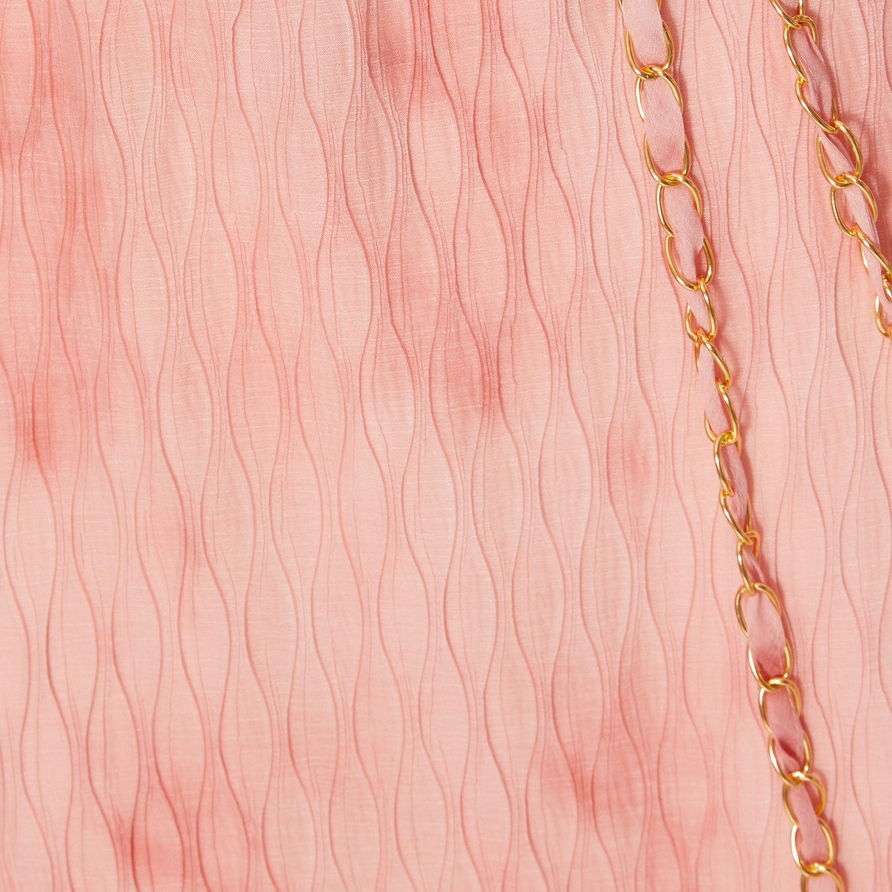 Quiz Textured Chiffon Belted Shift Pink Women's Maxi Dress-women-clothing-dresses-image-4