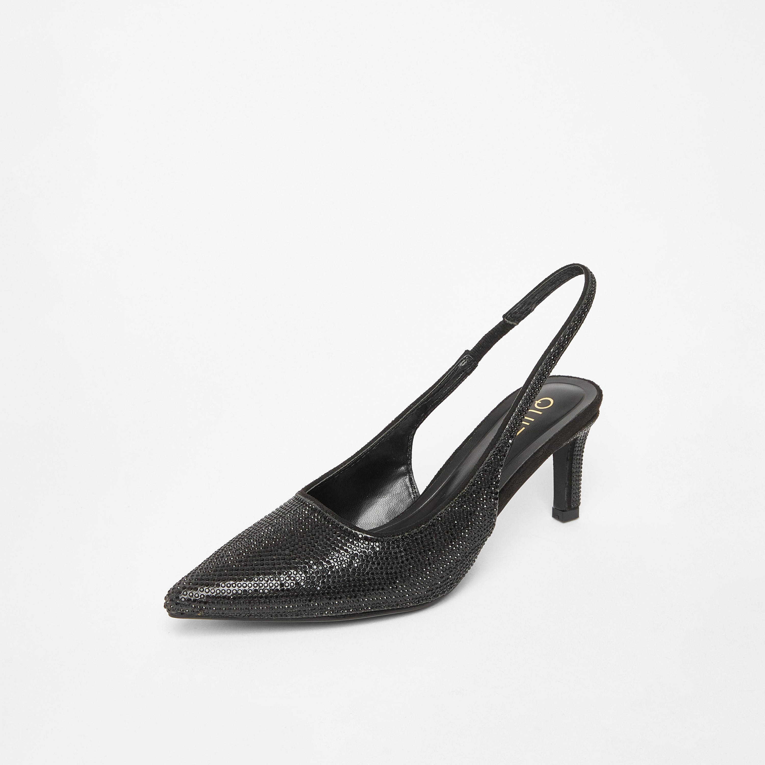 Quiz Diamante Sling Back Stiletto Heel Court Shoe | 201736000-women-shoes-heels-image-1