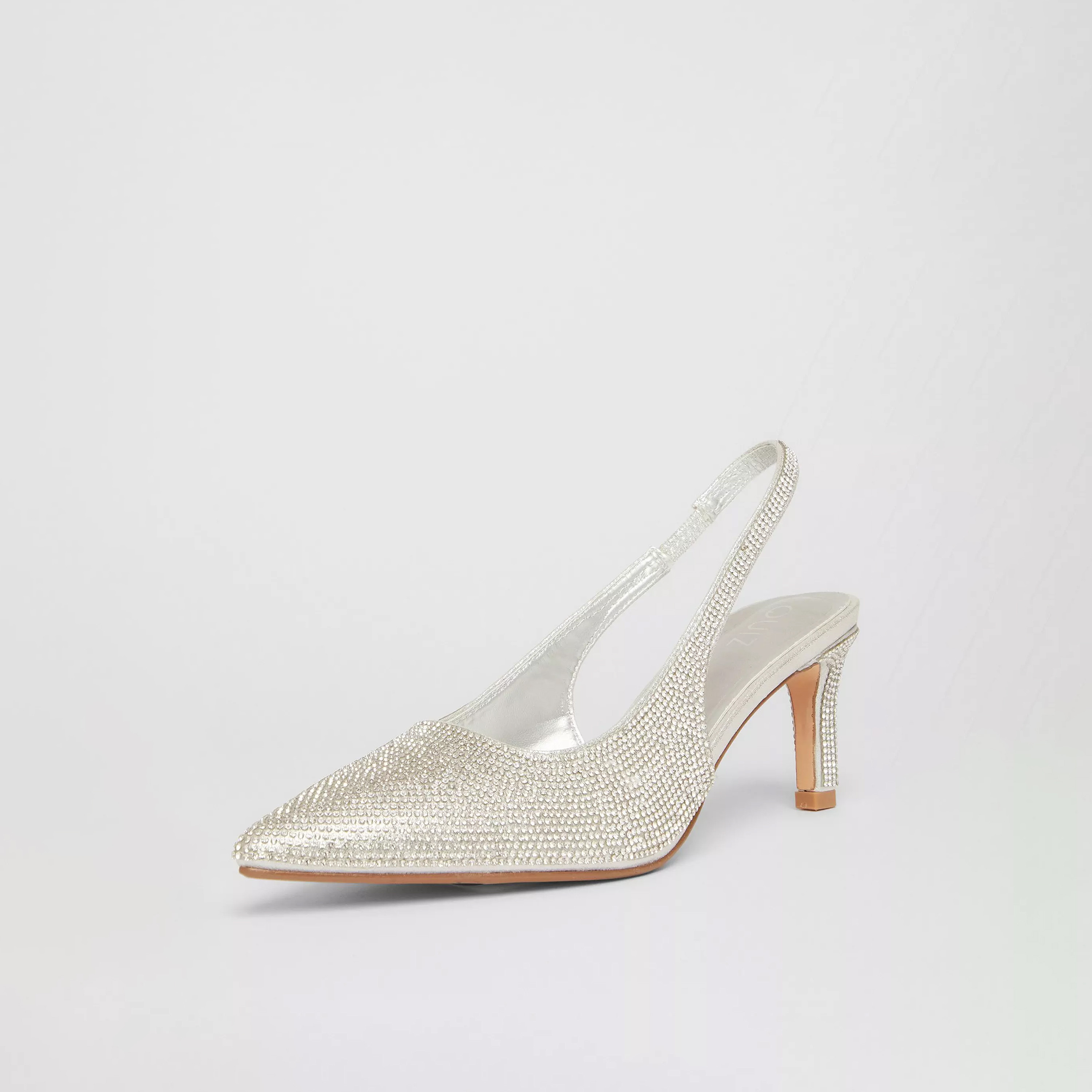 Quiz Diamante Sling Back Stiletto Heel Court Shoe | 201736625-women-shoes-heels-image-1