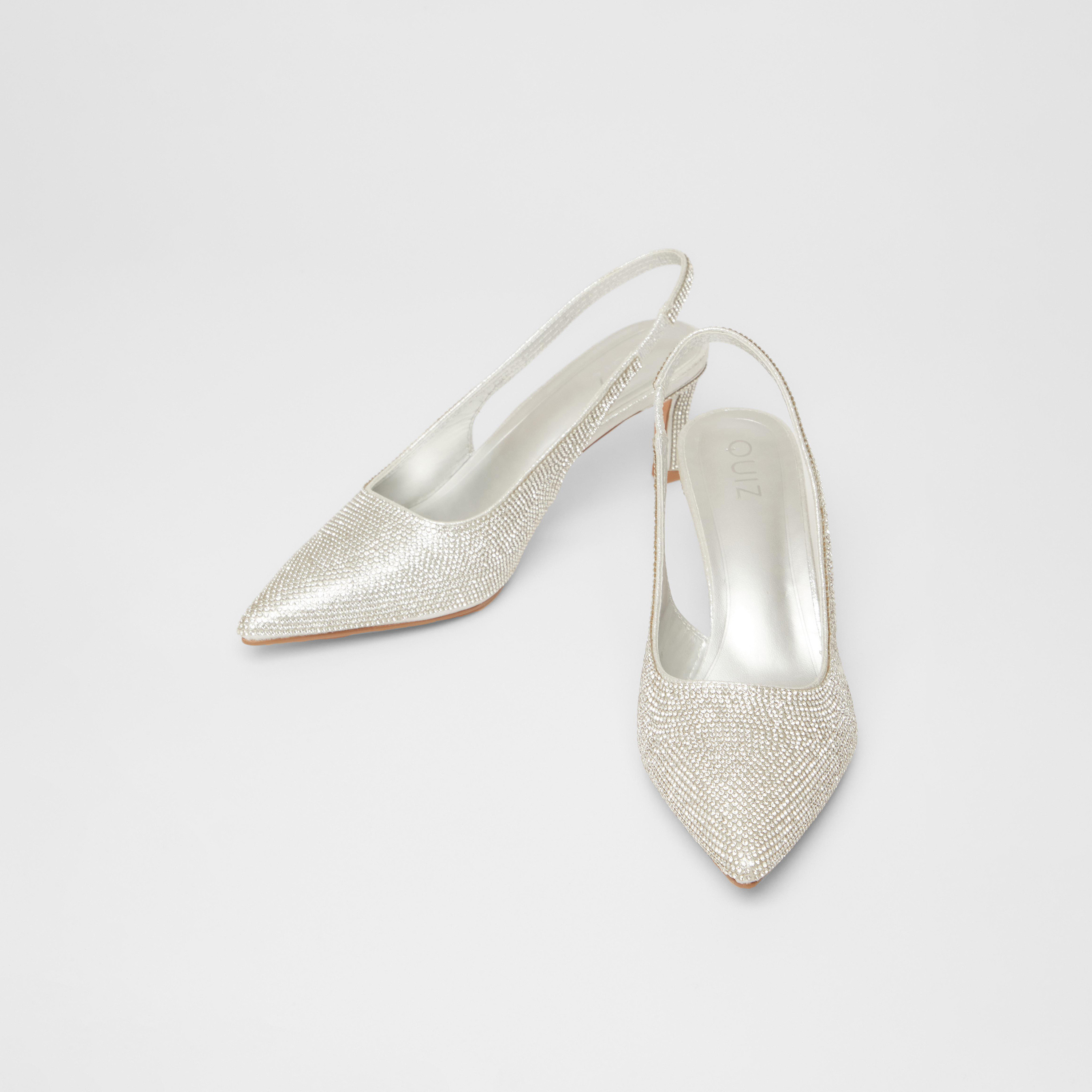Quiz Diamante Sling Back Stiletto Heel Court Shoe | 201736625-women-shoes-heels-image-2