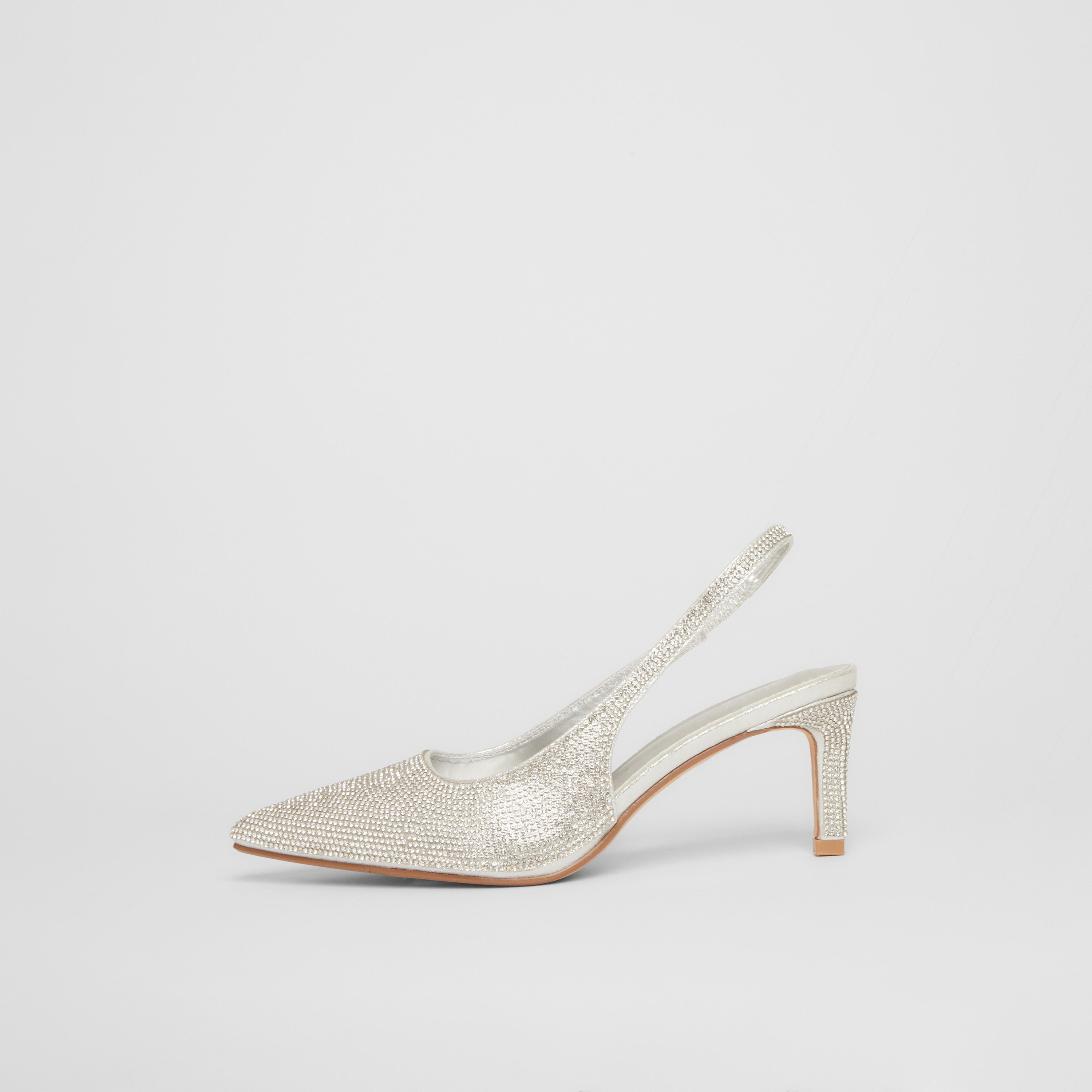حذاء رسمي بكعب ستيليتو مزود بحزام خلفي ومرصع بالكريستال من كويز | 201736625-women-shoes-heels-image-6