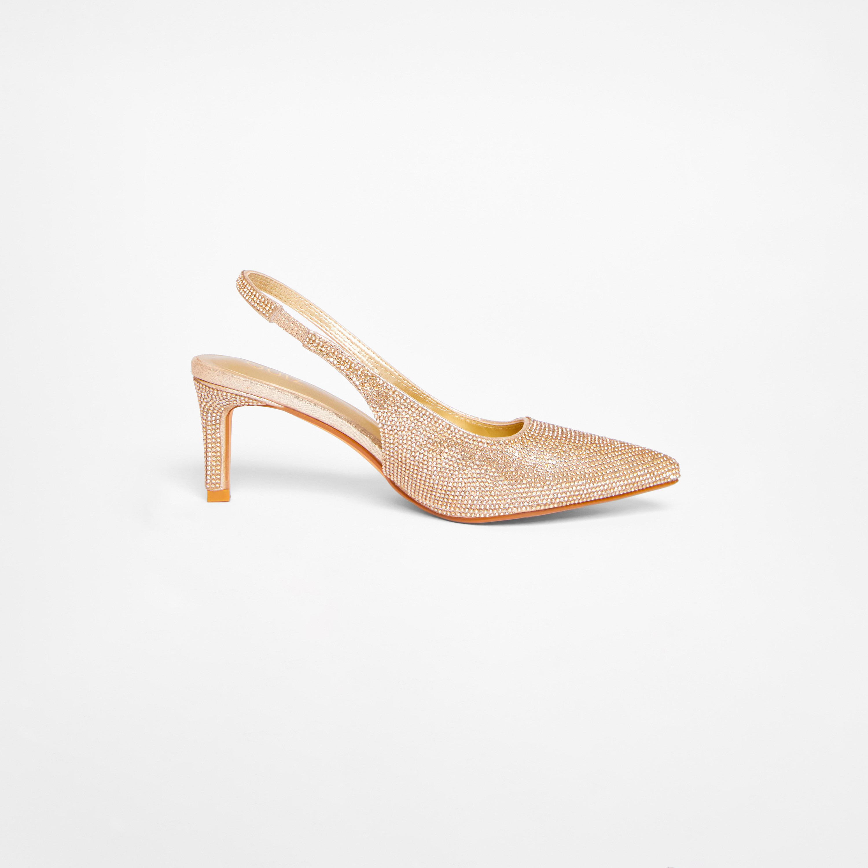 Quiz Diamante Slingback Stiletto Heel Court Shoes | 201736650-women-shoes-heels-image-4