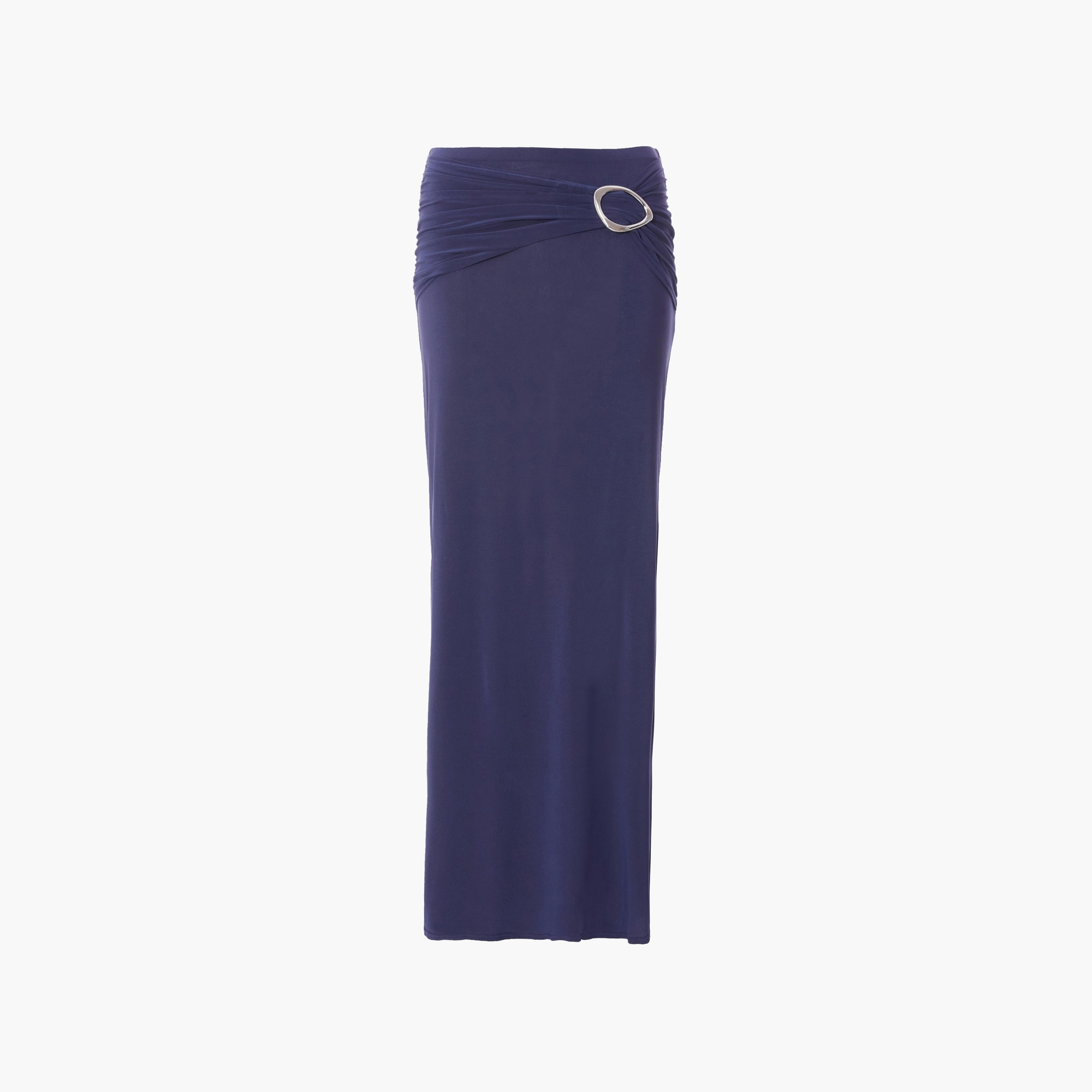تنورة ماكسي نسائية من قماش إنديجو إي تي آي من كويز-women-clothing-bottoms-skirts-image-6