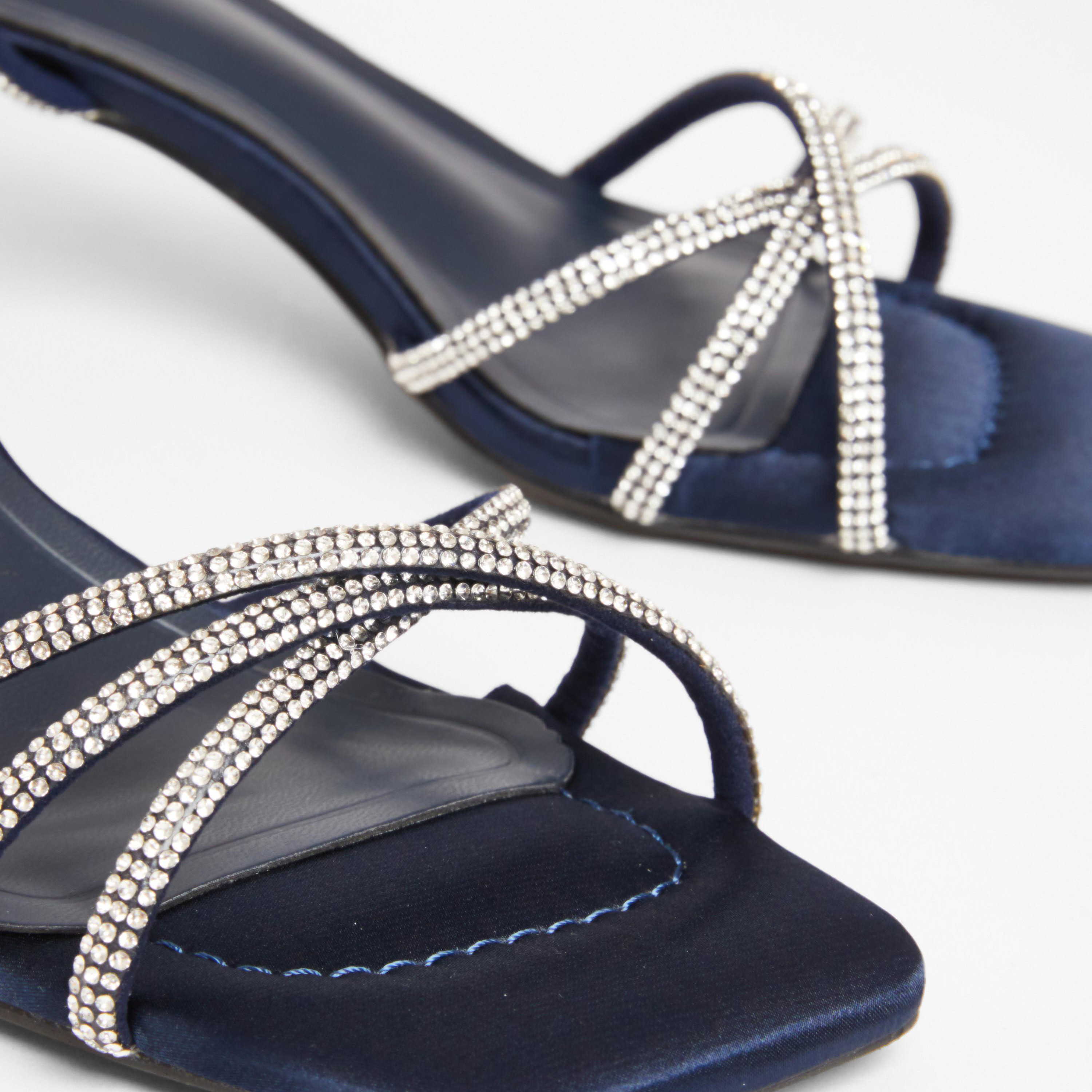 Quiz Women's Diamante Ankle Strap Block Heel Sandals-women-shoes-sandals-heeled-image-3