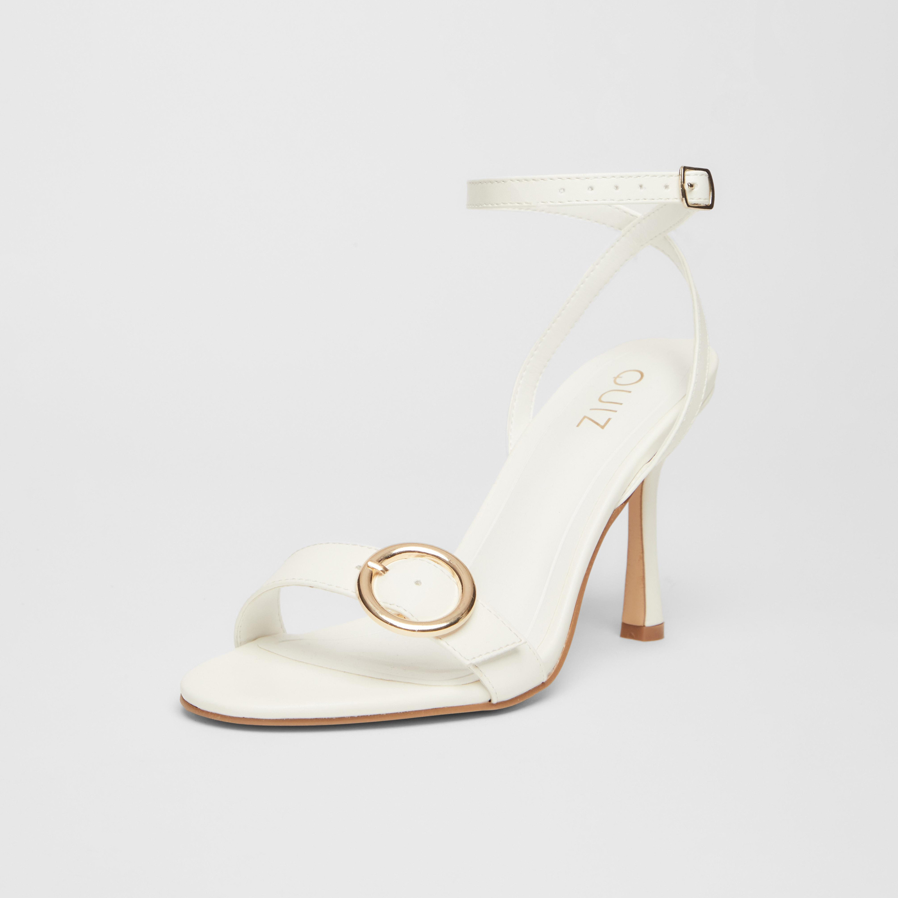 Quiz Women's Ankle Strap Flared Heel Sandals | 201808025-women-shoes-sandals-heeled-image-1