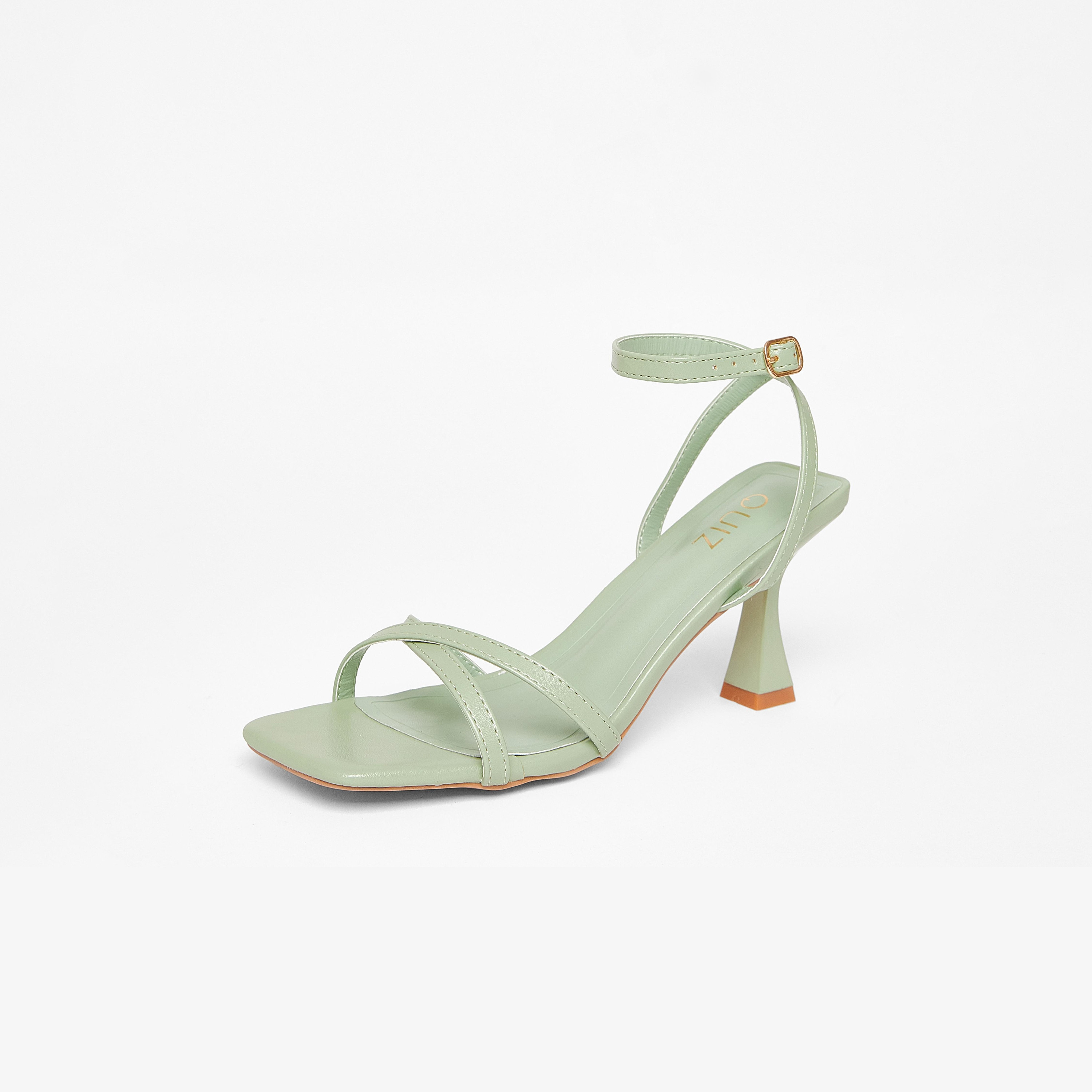 Quiz Women's Cross Ankle Strap Flared Heel Sandals | 201809150-women-shoes-sandals-heeled-image-1
