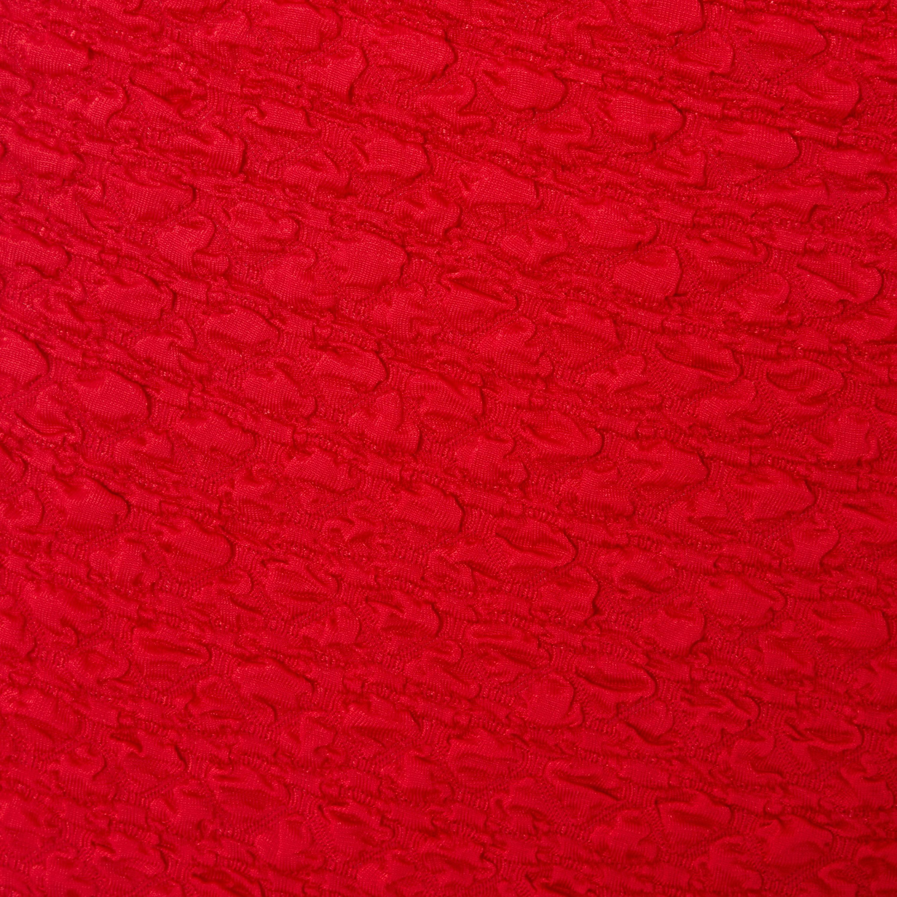 Quiz Red Textured Women's Pencil Maxi Skirt-women-clothing-bottoms-skirts-image-4