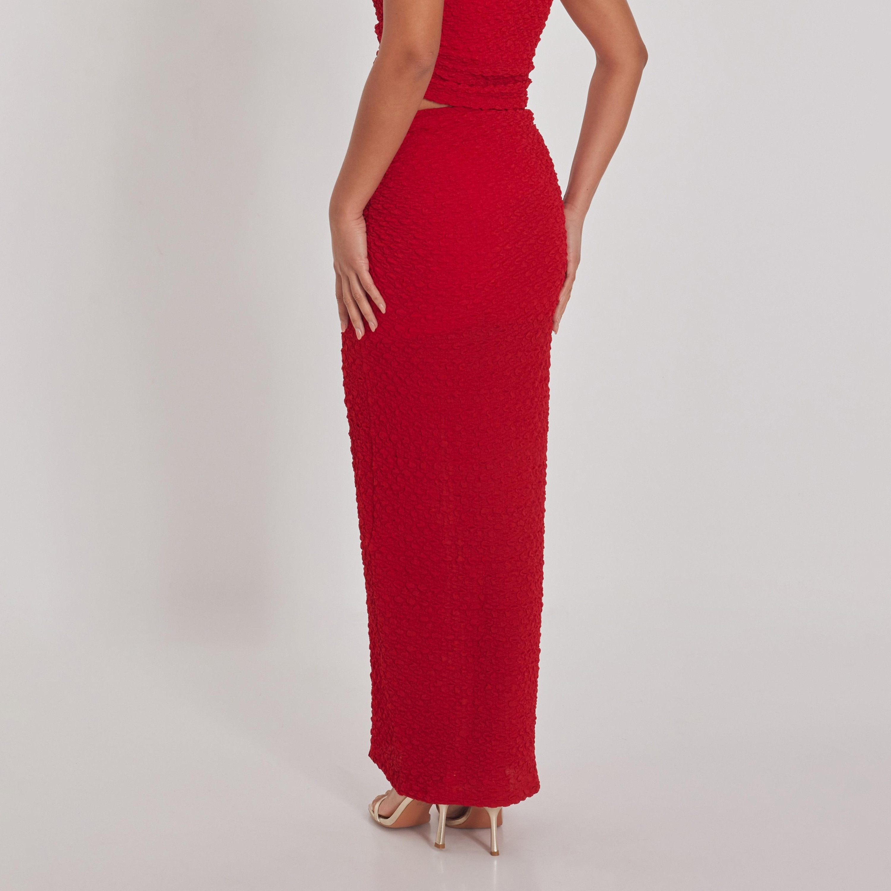 تنورة ماكسي نسائية ضيقة باللون الأحمر من كويز-women-clothing-bottoms-skirts-image-5