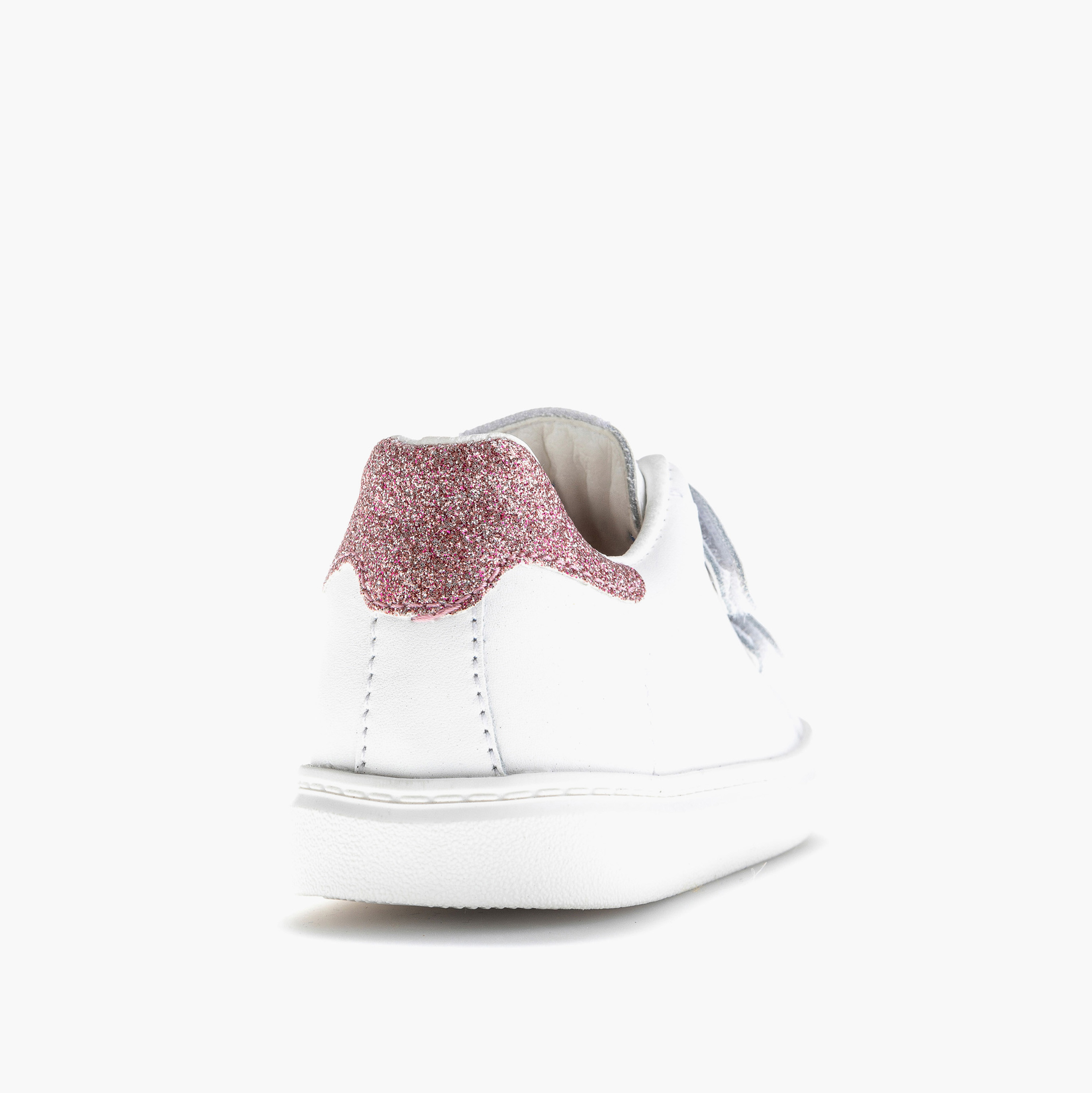 Pablosky Girls' Panelled Sneakers with Hook and Loop Closure-baby-girls-shoes-closedshoes-image-3