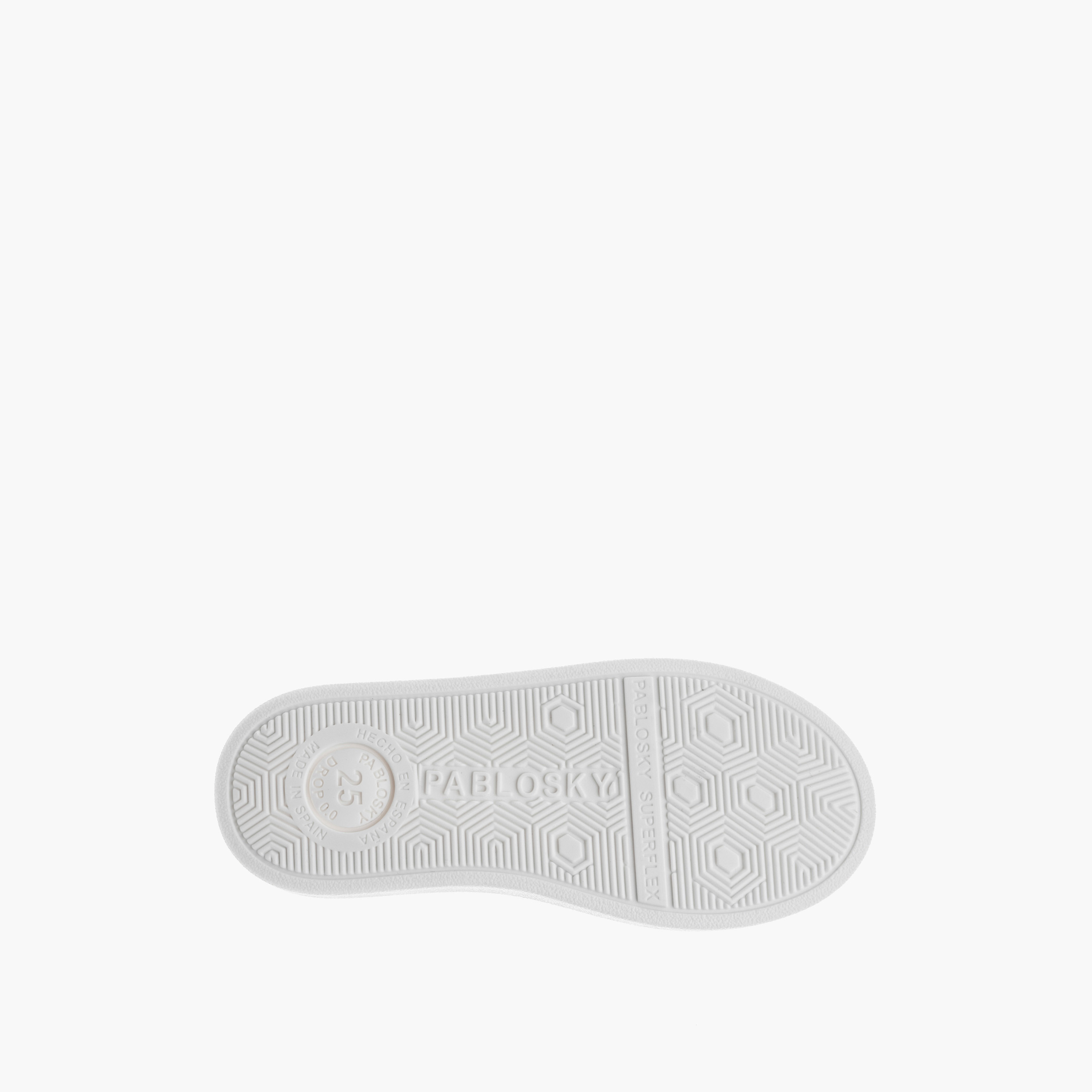Pablosky Girls' Panelled Sneakers with Hook and Loop Closure-baby-girls-shoes-closedshoes-image-8