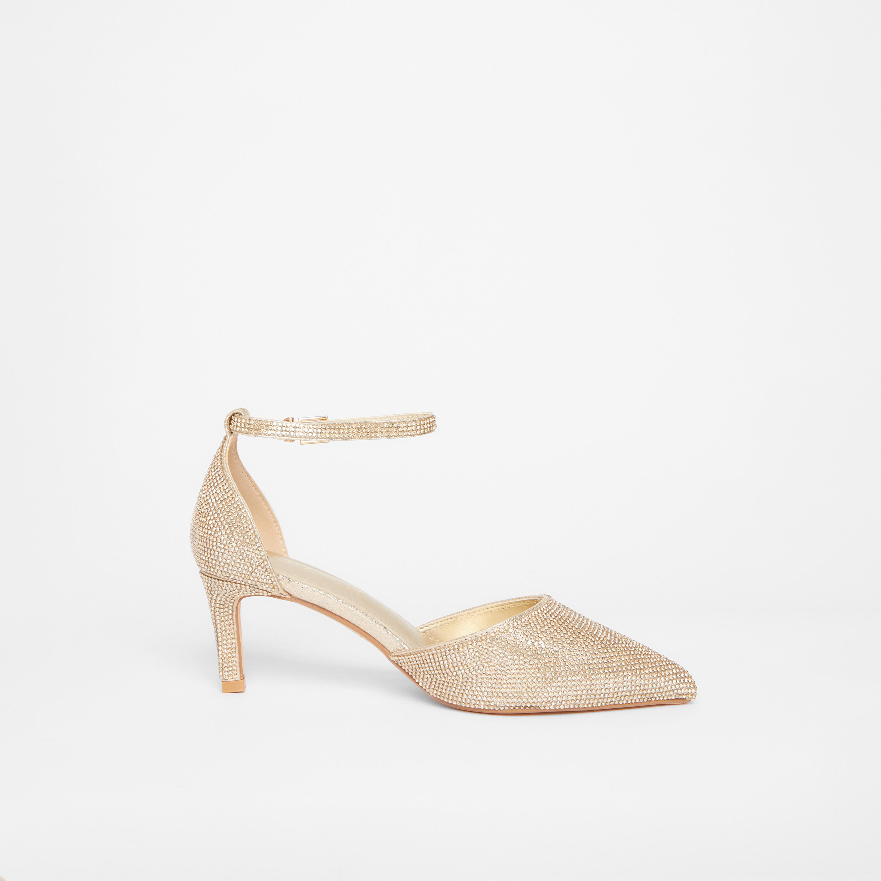 Quiz Wide Fit Diamante Two Part Low Court Heel | 201917650-women-shoes-heels-image-4