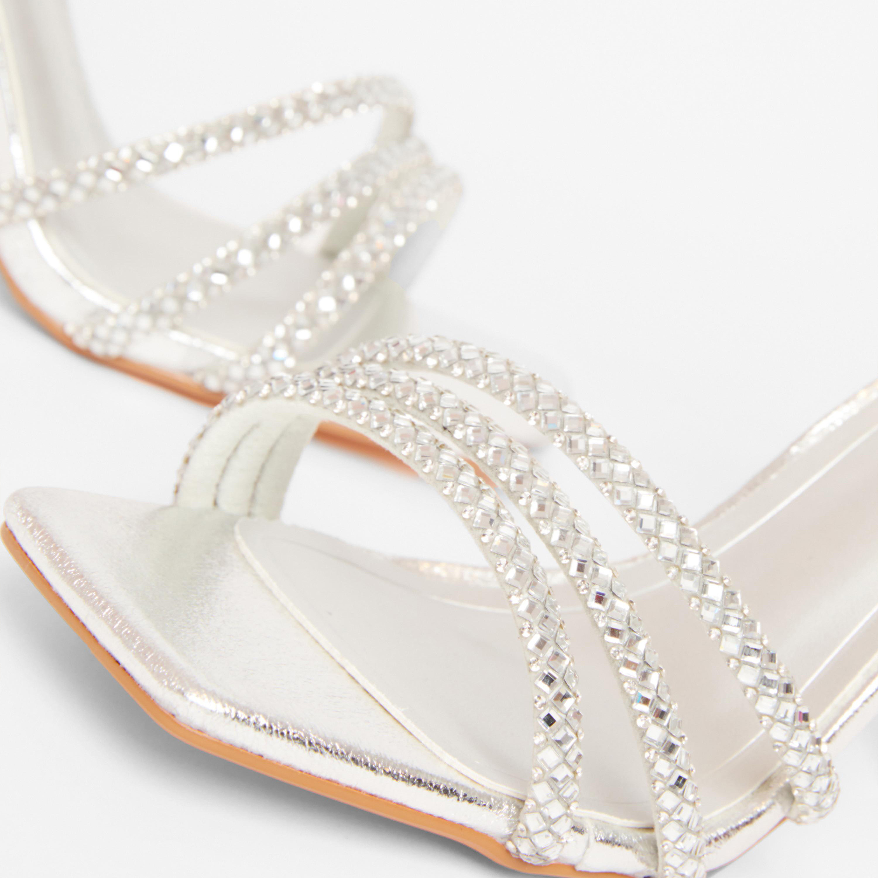 Quiz Wide Fit Diamante Multi Strap Heel Sandal | 201925625-women-shoes-heels-image-3