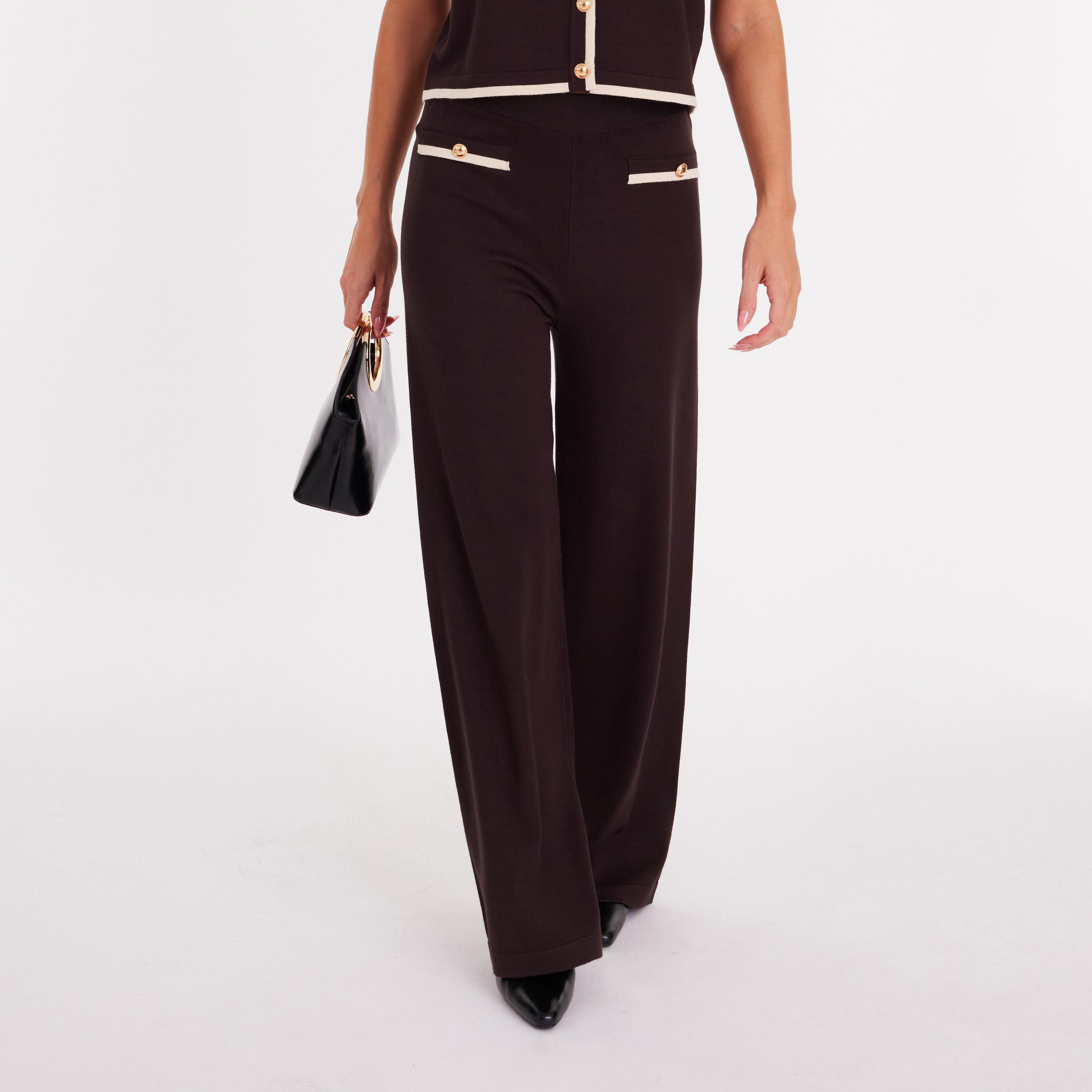 بنطلون نسائي بأرجل واسعة من كويز-women-clothing-bottoms-trousers-image-8