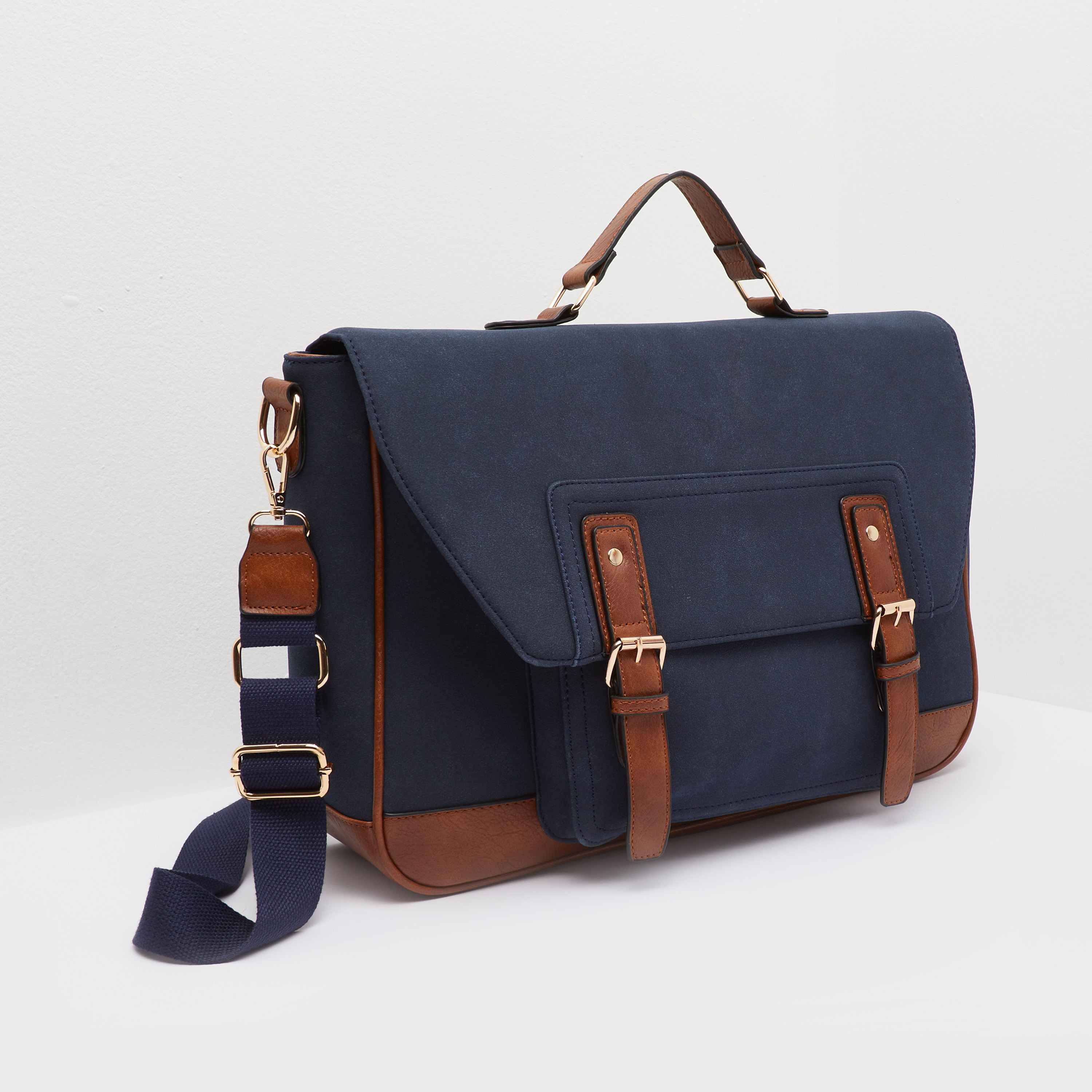Satchel Bag with Detachable Sling Strap-men-bags-image-2