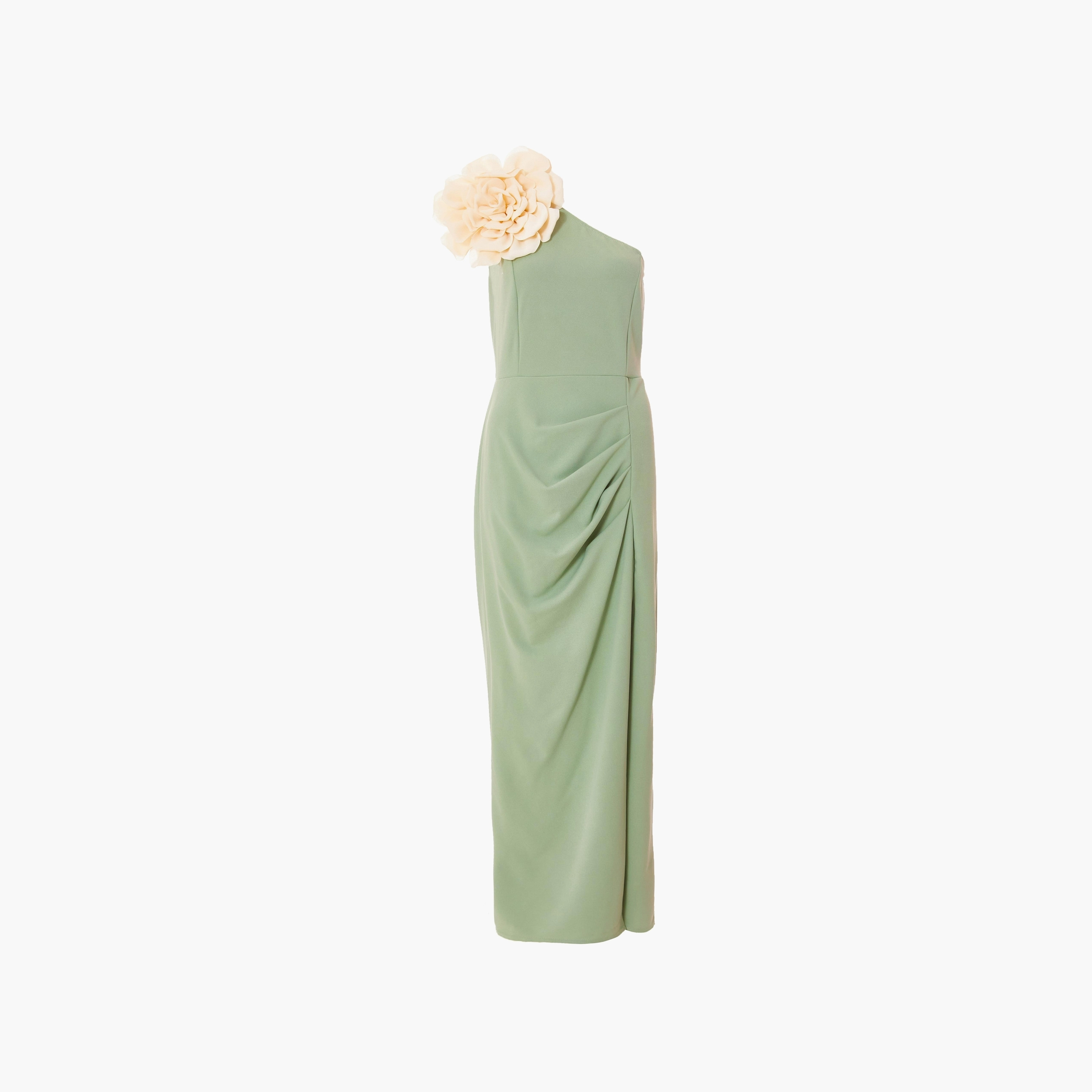 فستان ميداكسي نسائي من قماش الكريب سكوبا بفتحة كتف واحدة من كويز-women-clothing-dresses-image-5