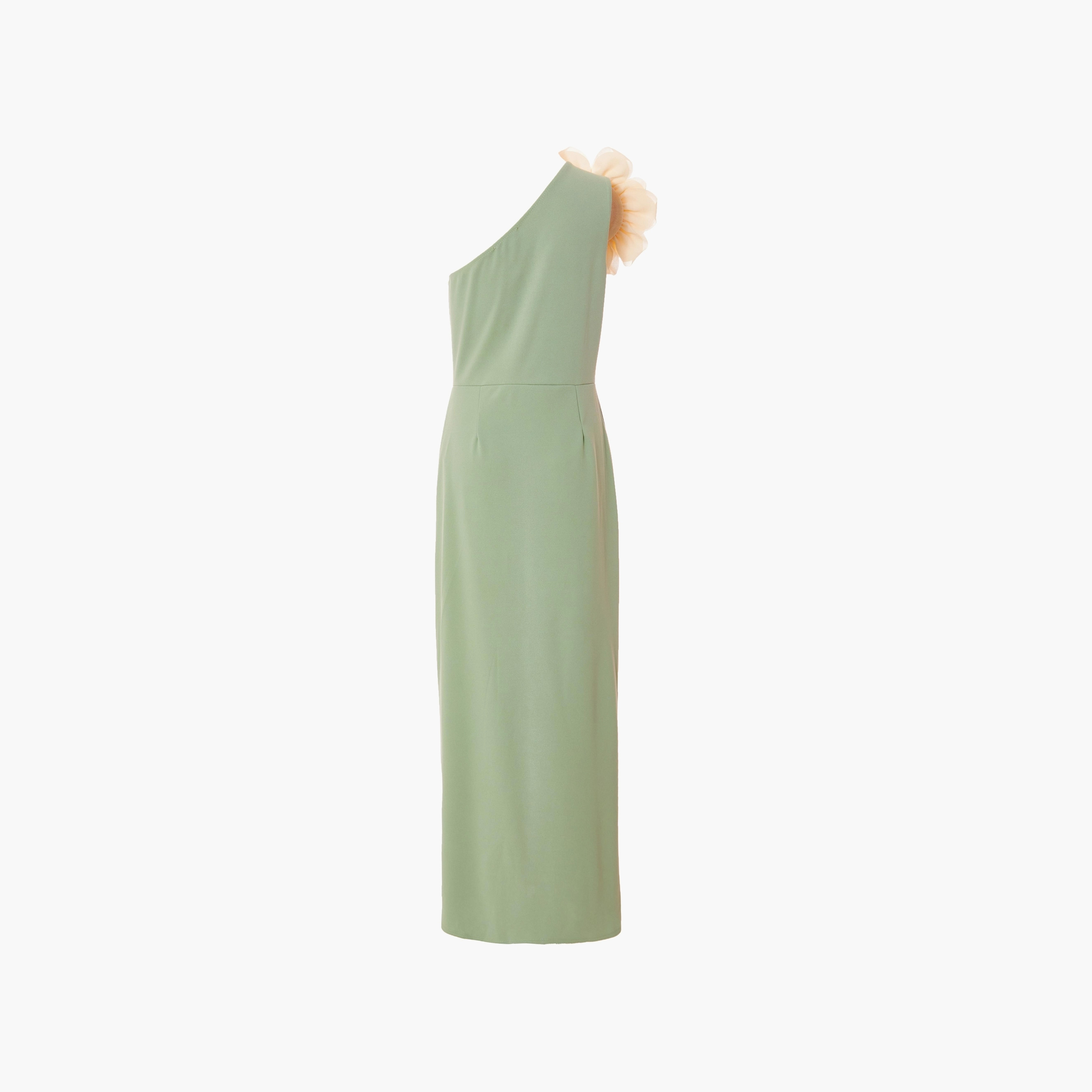فستان ميداكسي نسائي من قماش الكريب سكوبا بفتحة كتف واحدة من كويز-women-clothing-dresses-image-6