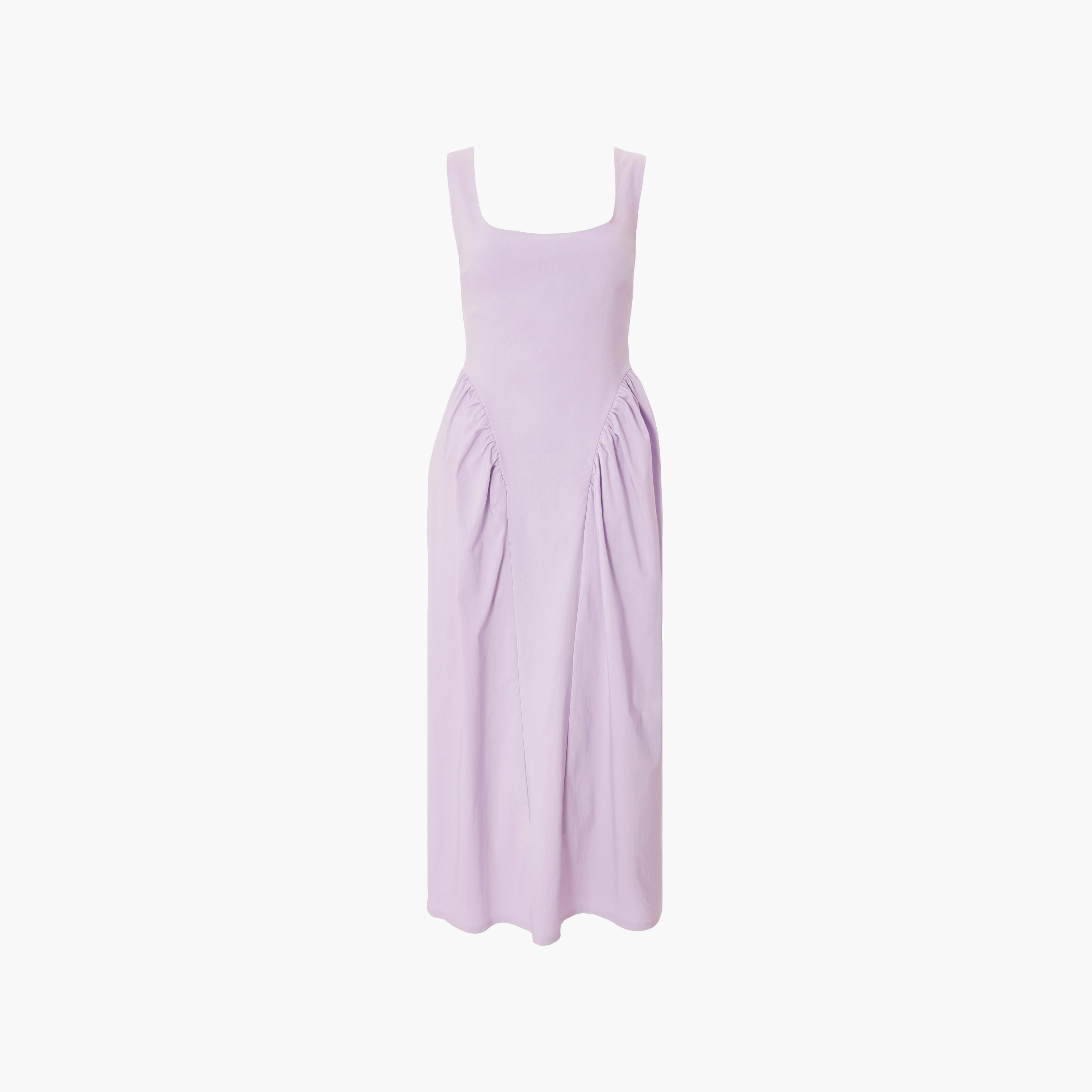 Quiz Bengaline Square Neck Skater Lilac Women Midi Dress-women-clothing-dresses-image-5