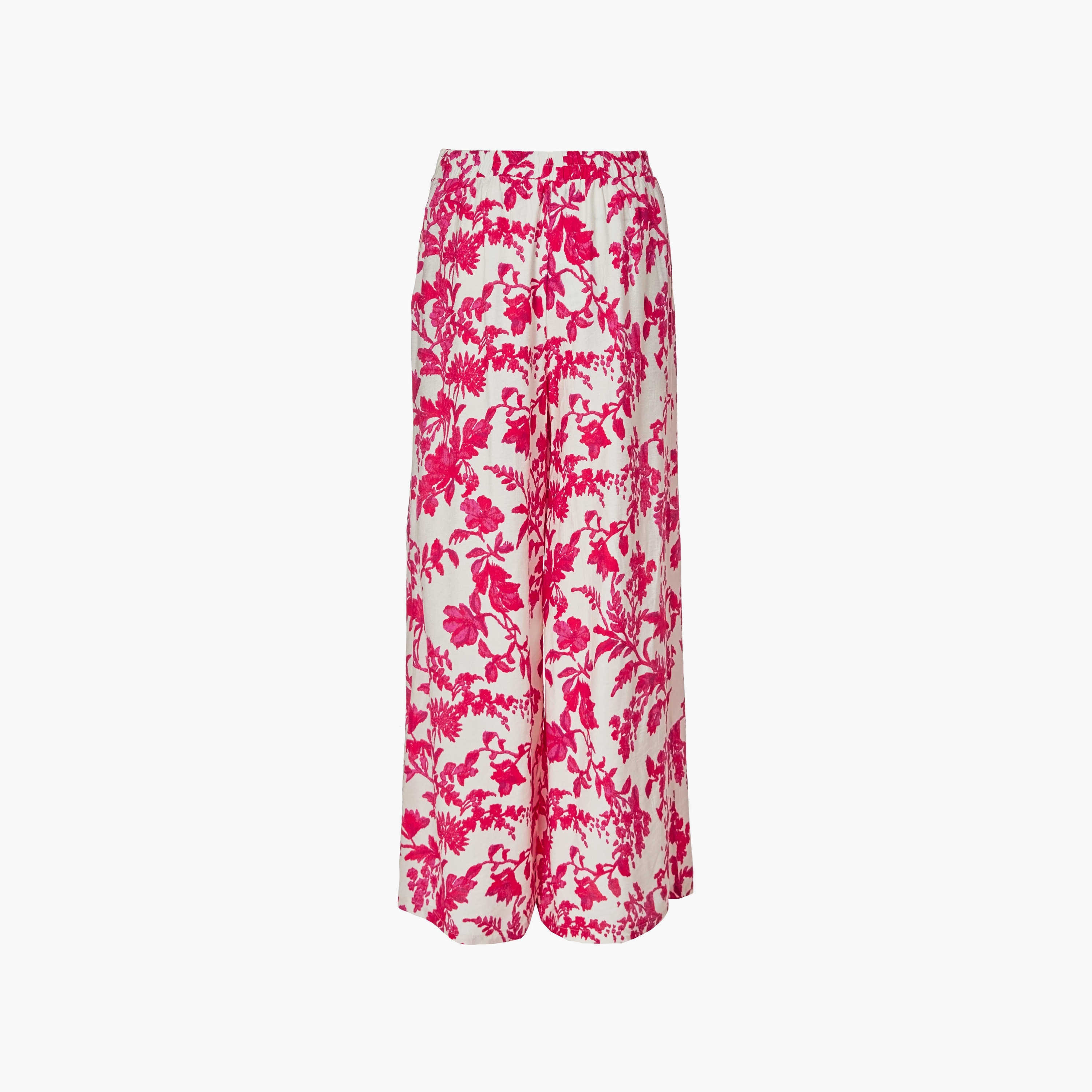 بنطلون نسائي واسع الساق من قماش الكريب الزهري باللون الأرجواني من Quiz-women-clothing-bottoms-trousers-image-5
