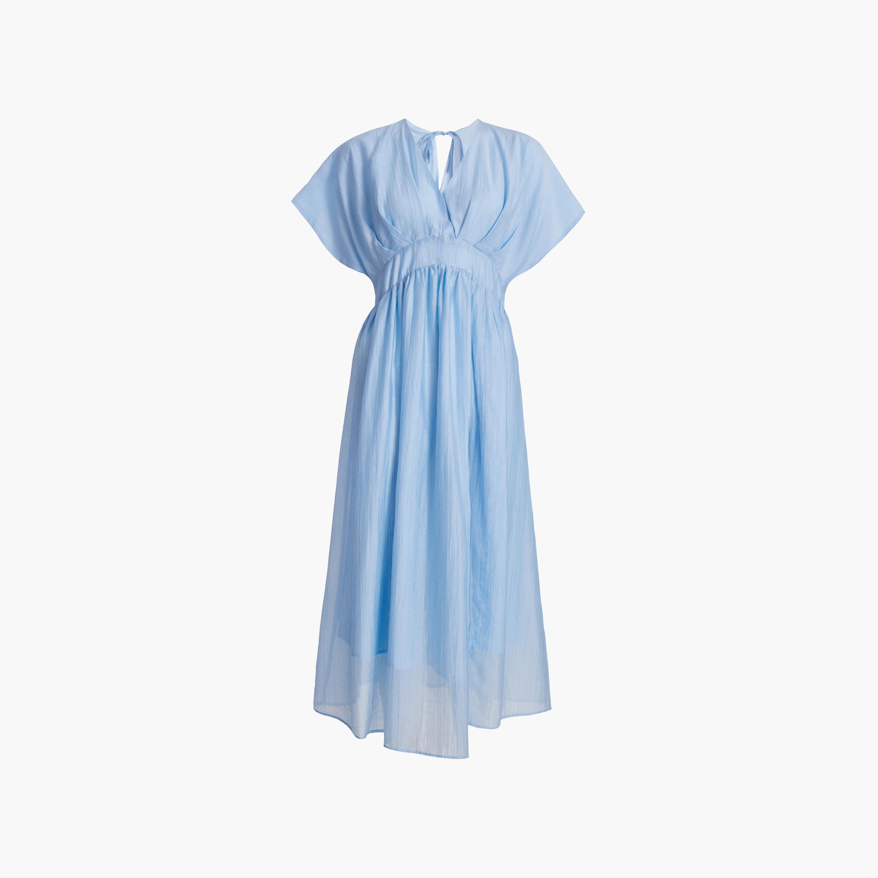 فستان متوسط الطول أزرق اللون للنساء من كويز-women-clothing-dresses-image-2