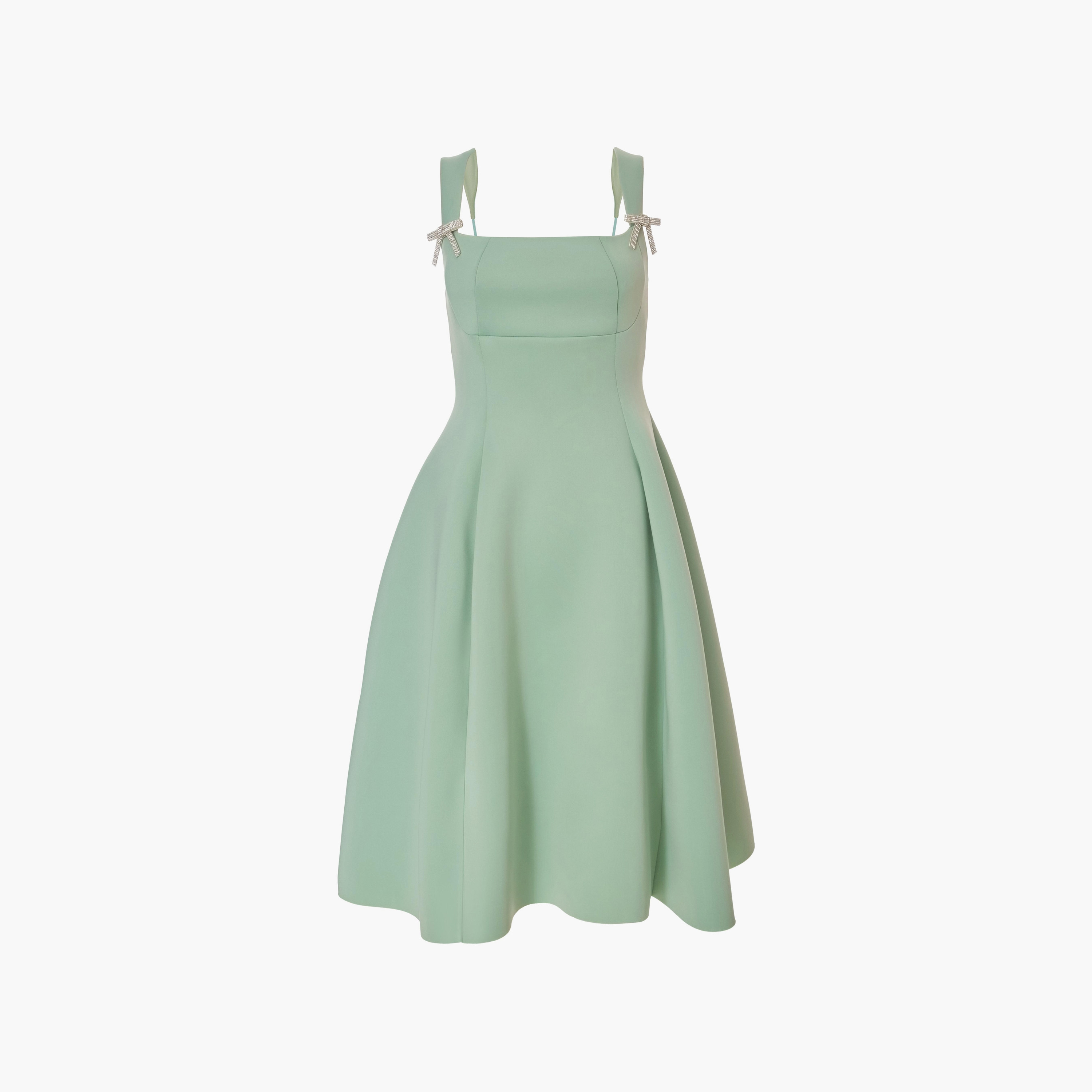 Quiz Square Neck Scuba Crepe Skater Women's Midi Dress-women-clothing-dresses-image-5