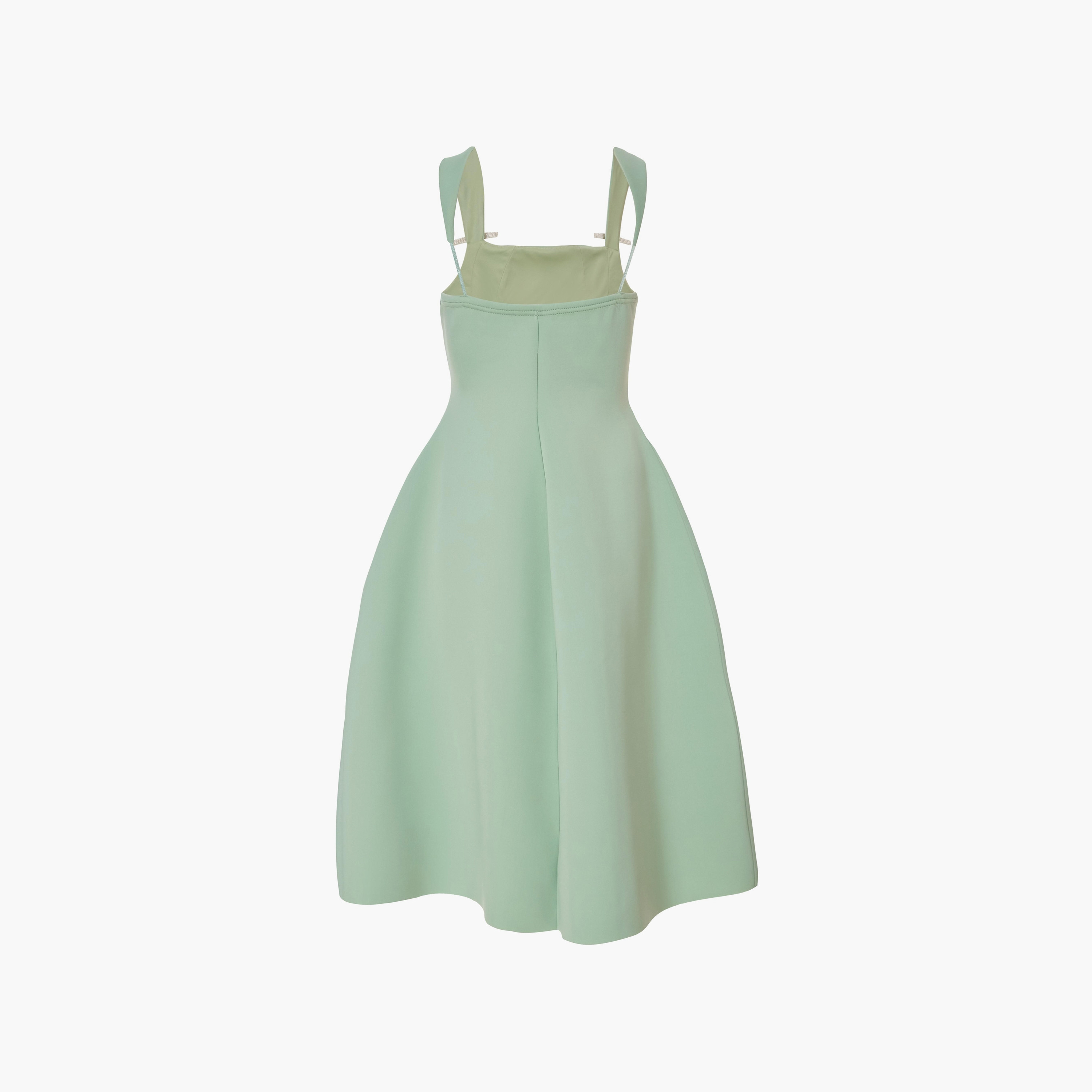 Quiz Square Neck Scuba Crepe Skater Women's Midi Dress-women-clothing-dresses-image-6