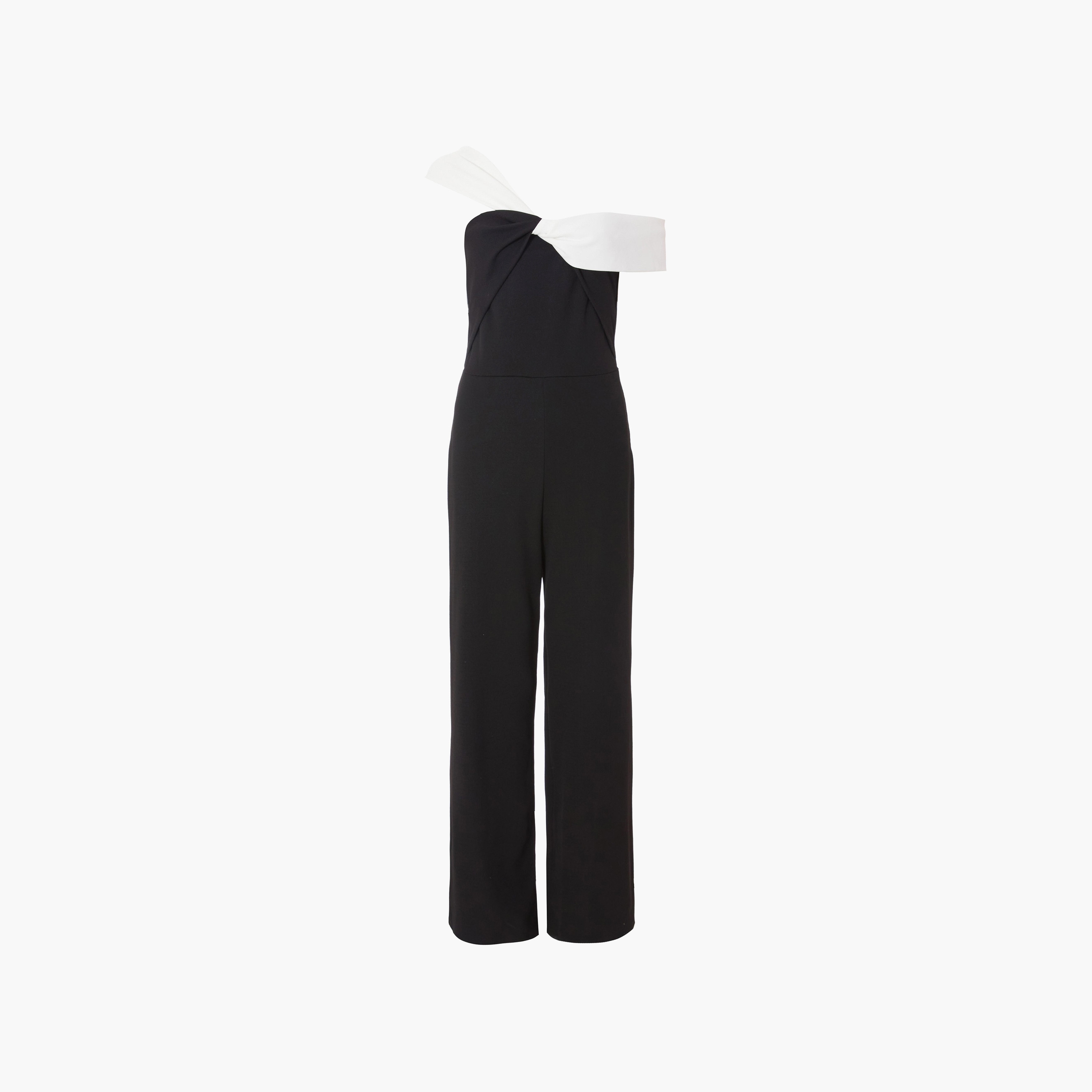 جمبسوت نسائي أسود من قماش الكريب سكوبا باردو من كويز-women-clothing-jumpsuits-image-5