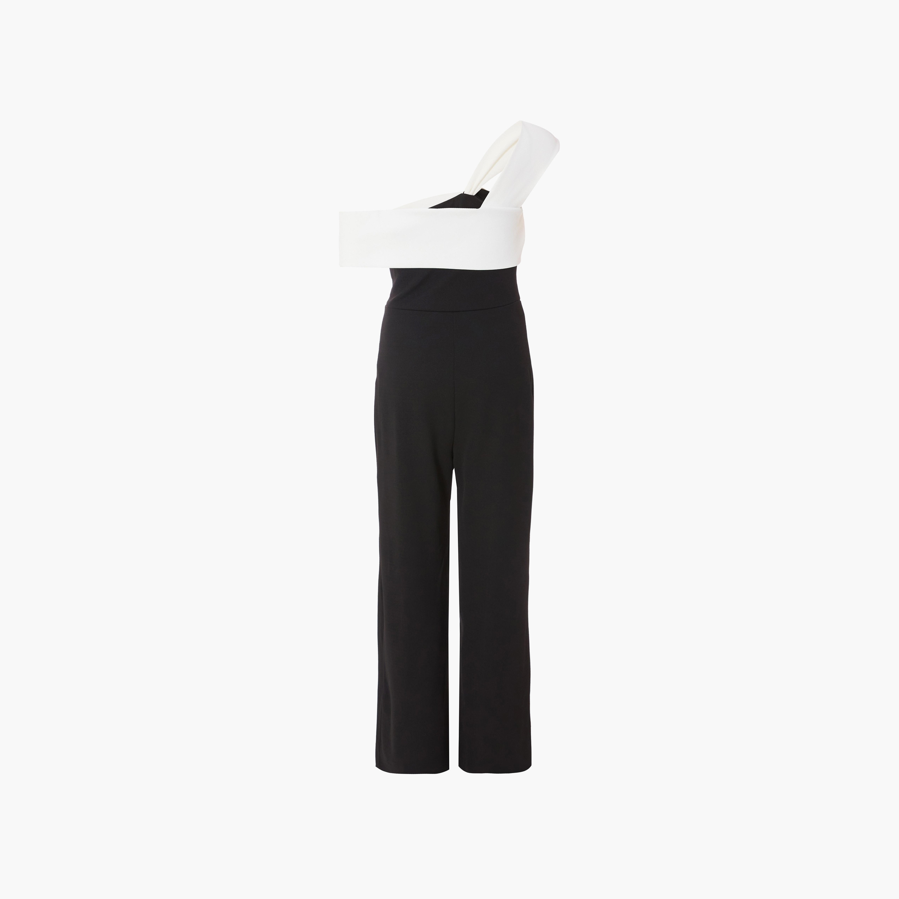 جمبسوت نسائي أسود من قماش الكريب سكوبا باردو من كويز-women-clothing-jumpsuits-image-6