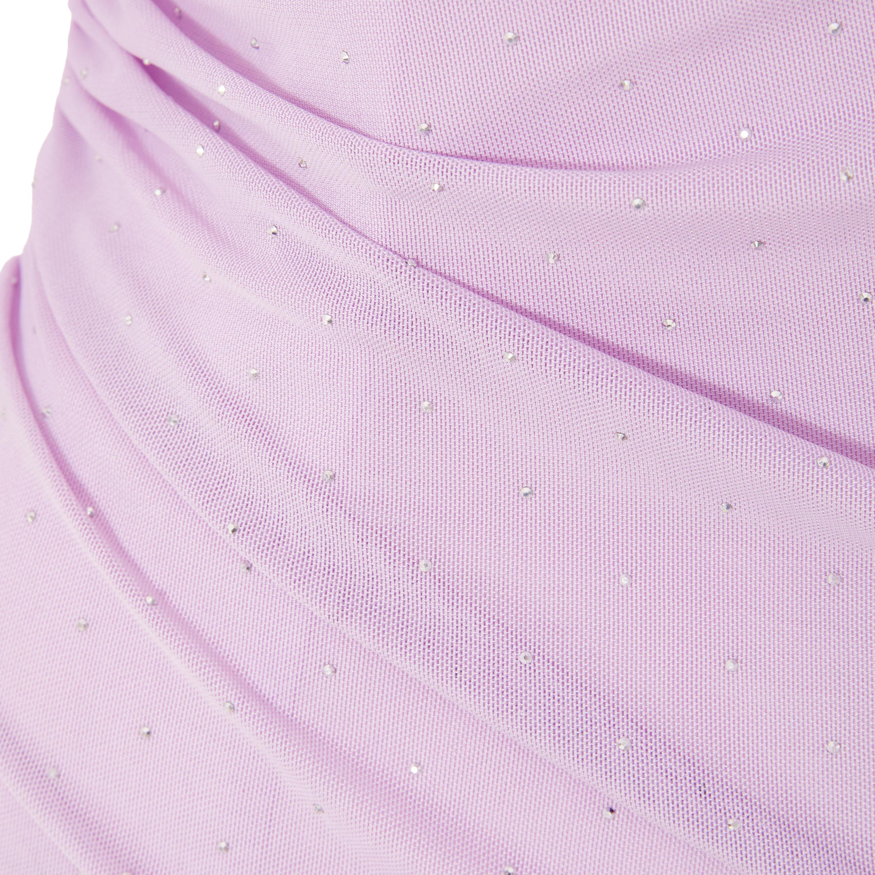 Quiz Lilac Hotfix Rhinestone Mesh Bodycon Women's Evening Midi Dress-women-clothing-dresses-image-4