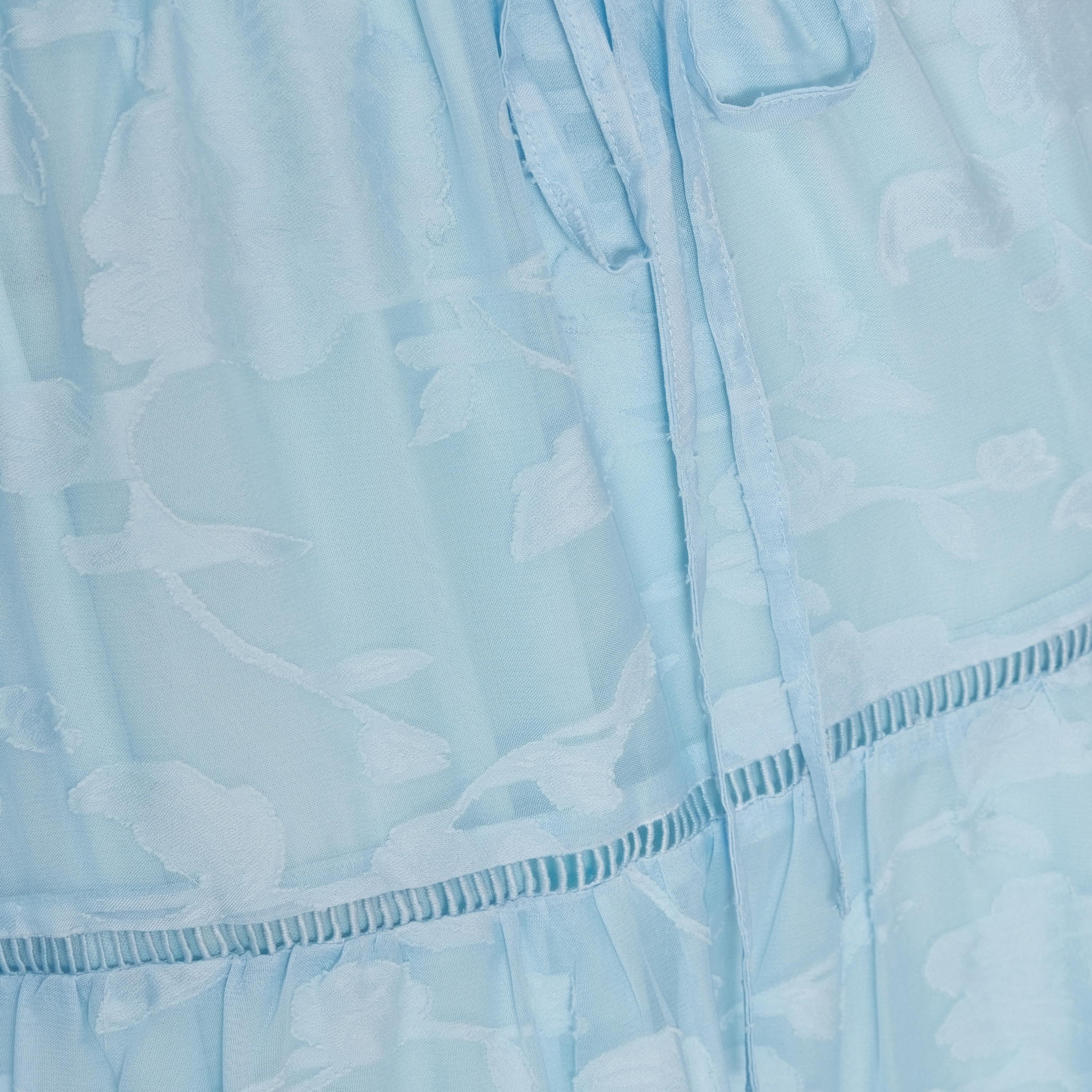 فستان ماكسي نسائي متعدد الطبقات بأكمام مرنة من قماش الجاكار المنسوج من كويز-women-clothing-dresses-image-9