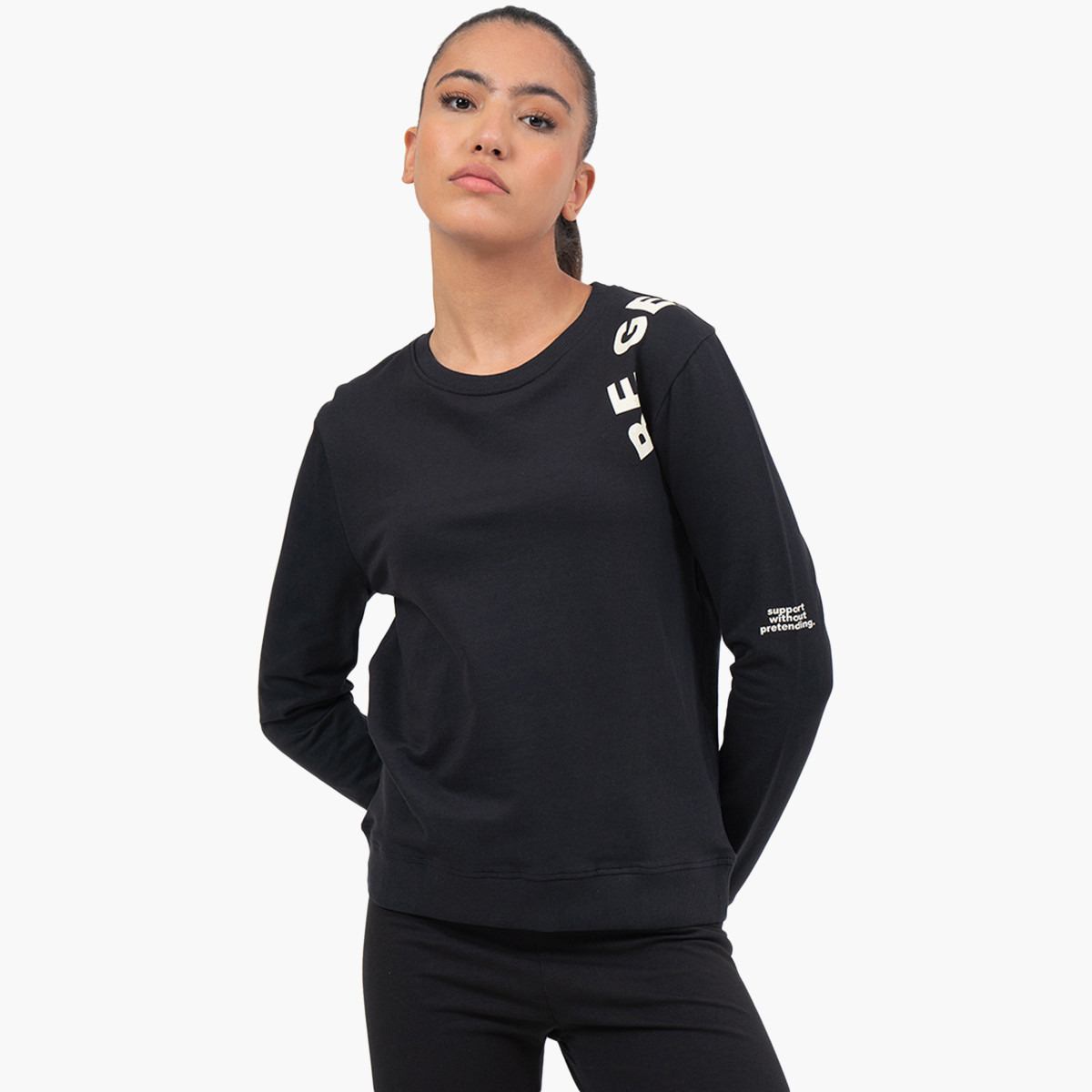 بلوايج أسود قميص من النوع الثقيل-women-clothing-hoodiesandsweatshirts-sweatshirts-image-1