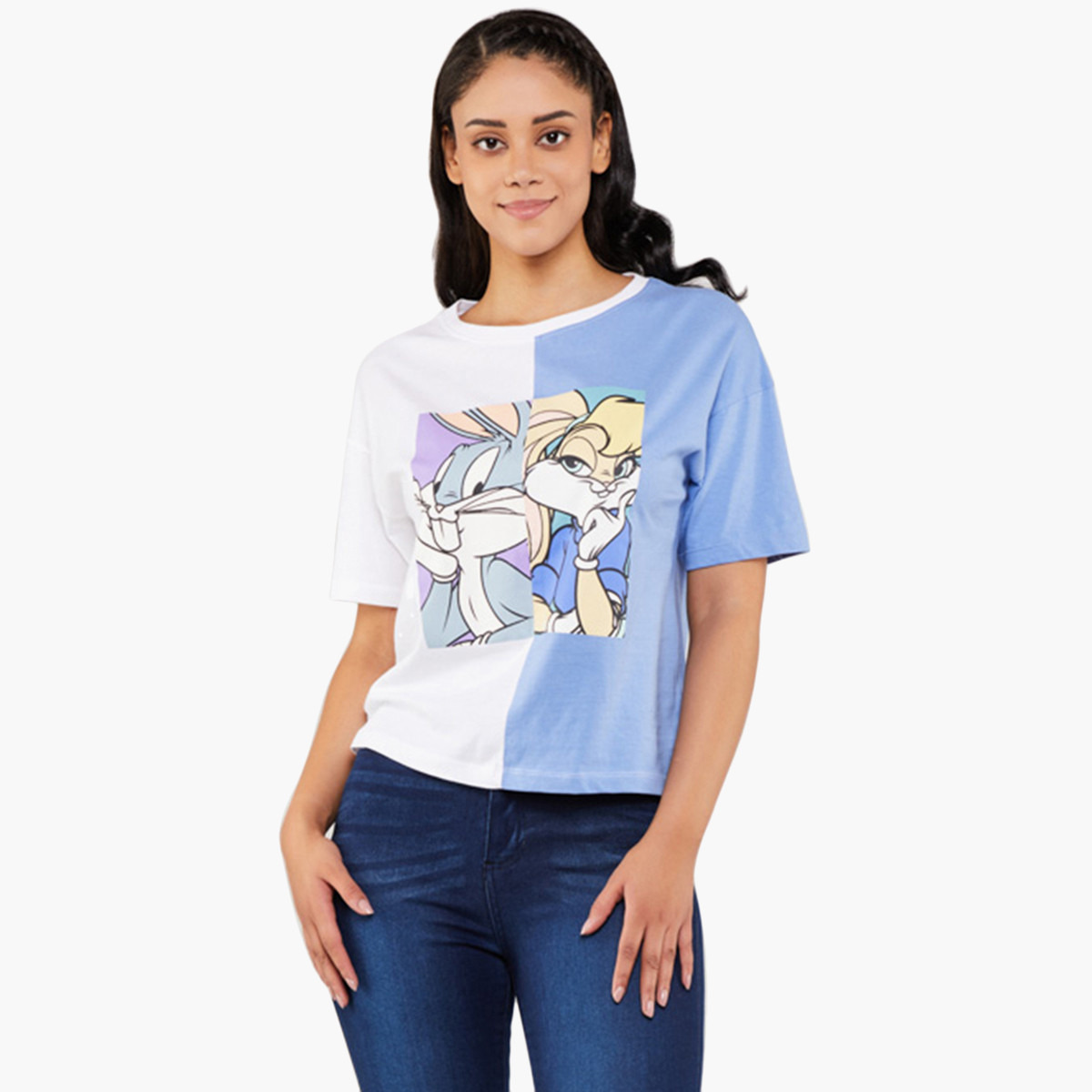 BlueAge Women Bugs Bunny Character Loungewear T-Shirt-women-clothing-nightwear-pyjamas-tops-image-1