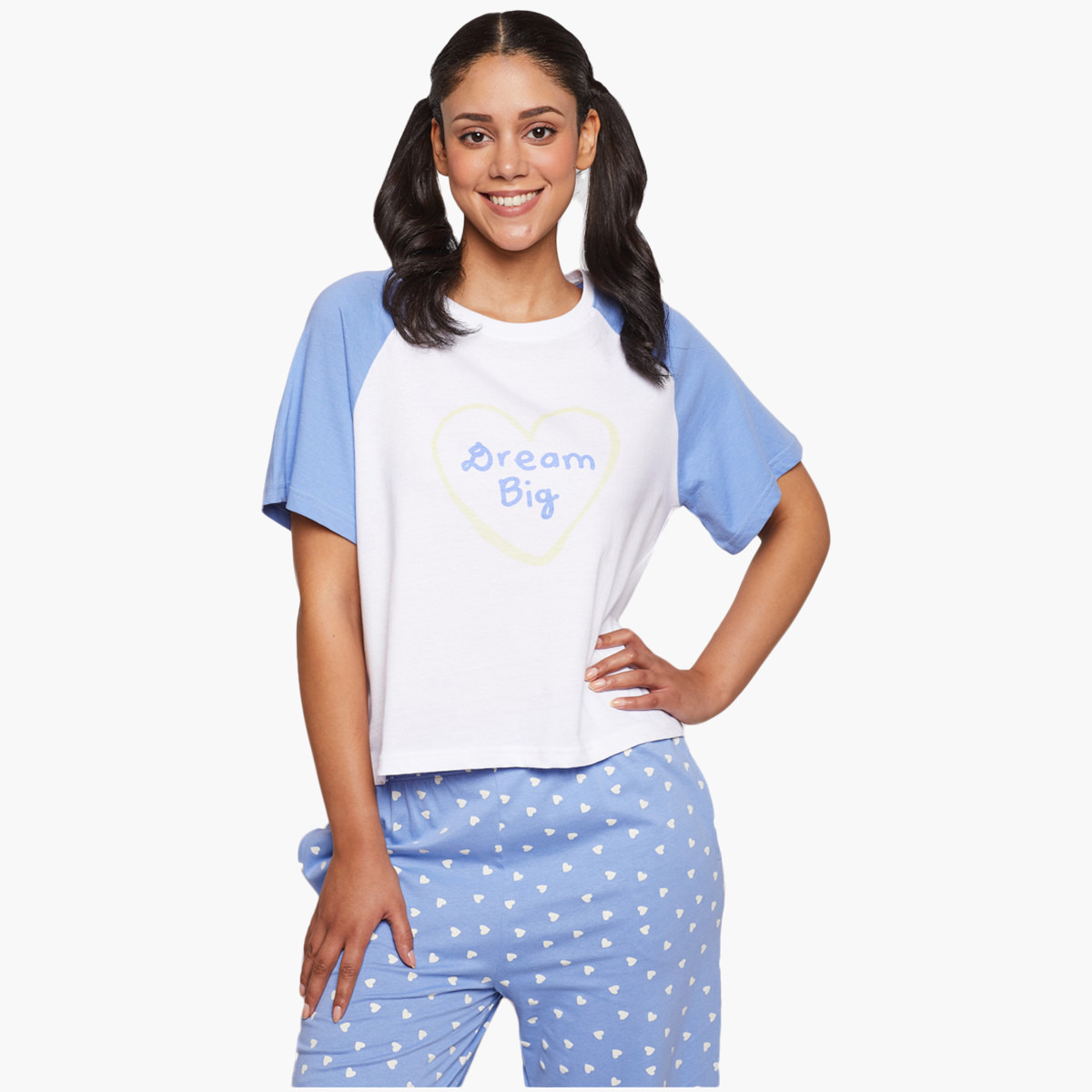 بلوايج أبيض تي شيرت-women-clothing-nightwear-pyjamas-tops-image-1