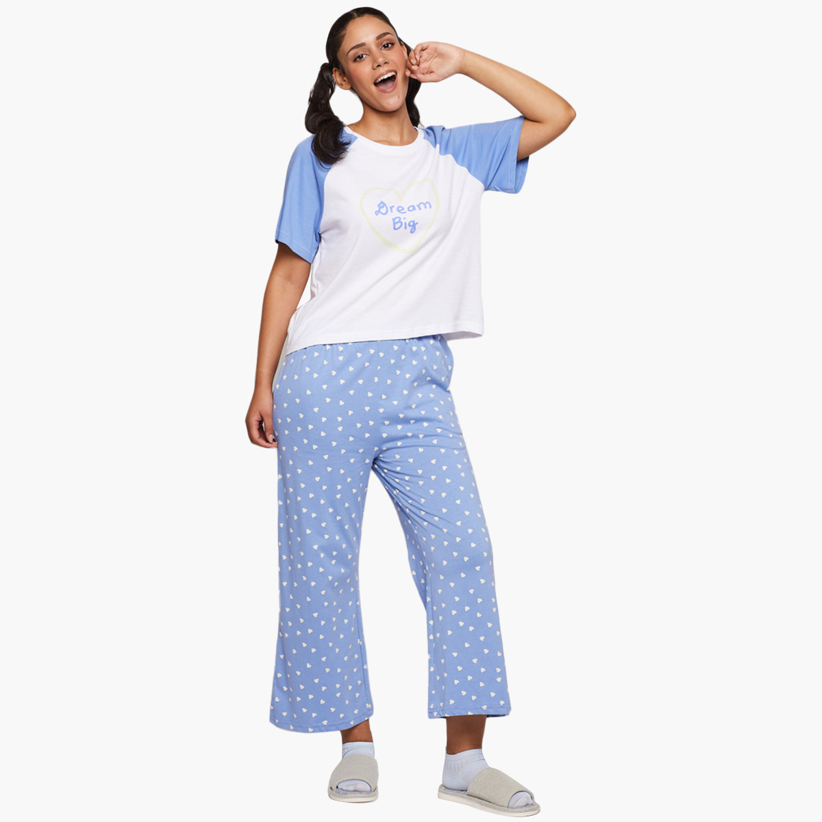 BlueAge Women Printed Round Neck Loungwear T-Shirt-women-clothing-nightwear-pyjamas-tops-image-6