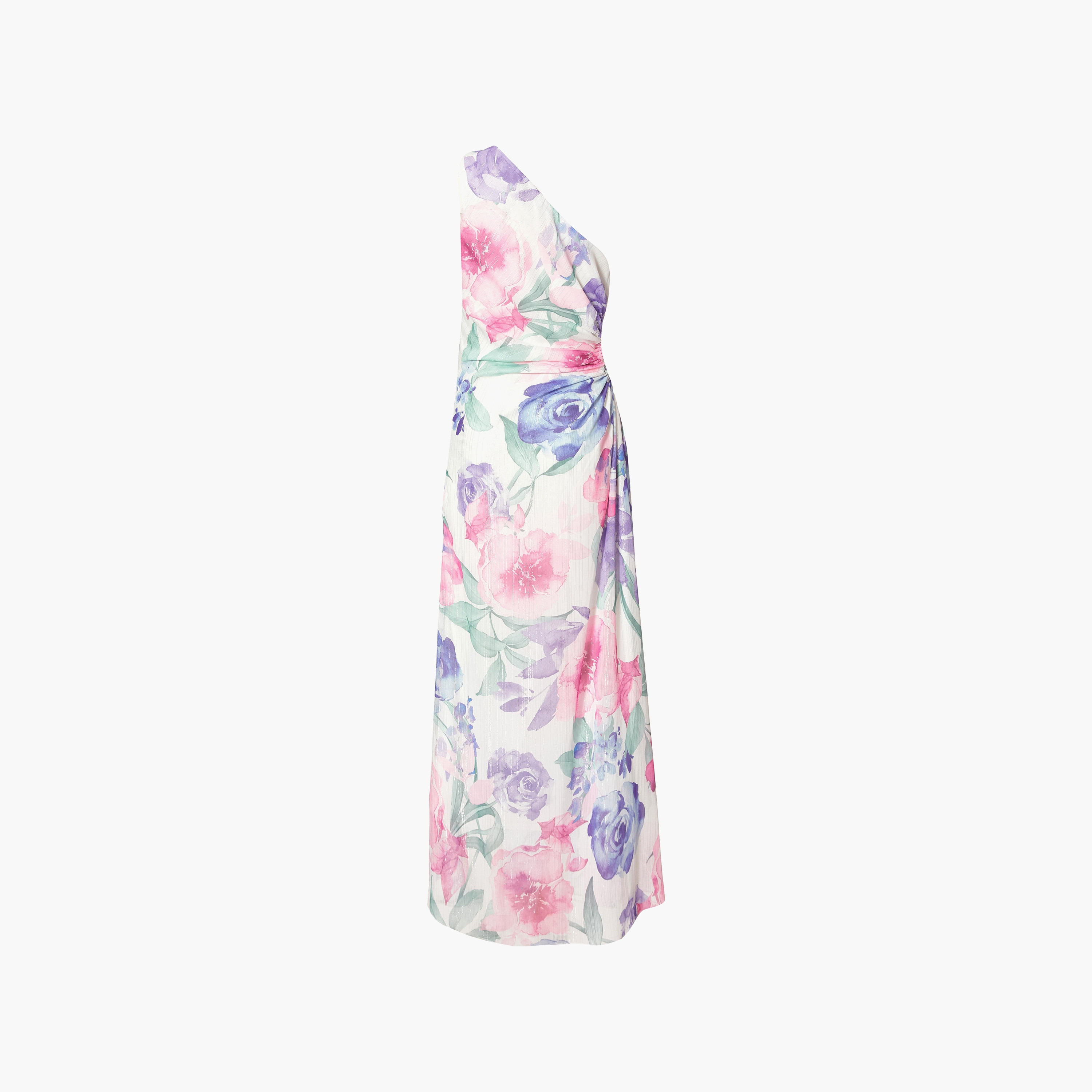 فستان سهرة ماكسي نسائي بألوان متعددة بكتف واحد من الشيفون بطبعة زهور من كويز-women-clothing-dresses-image-5