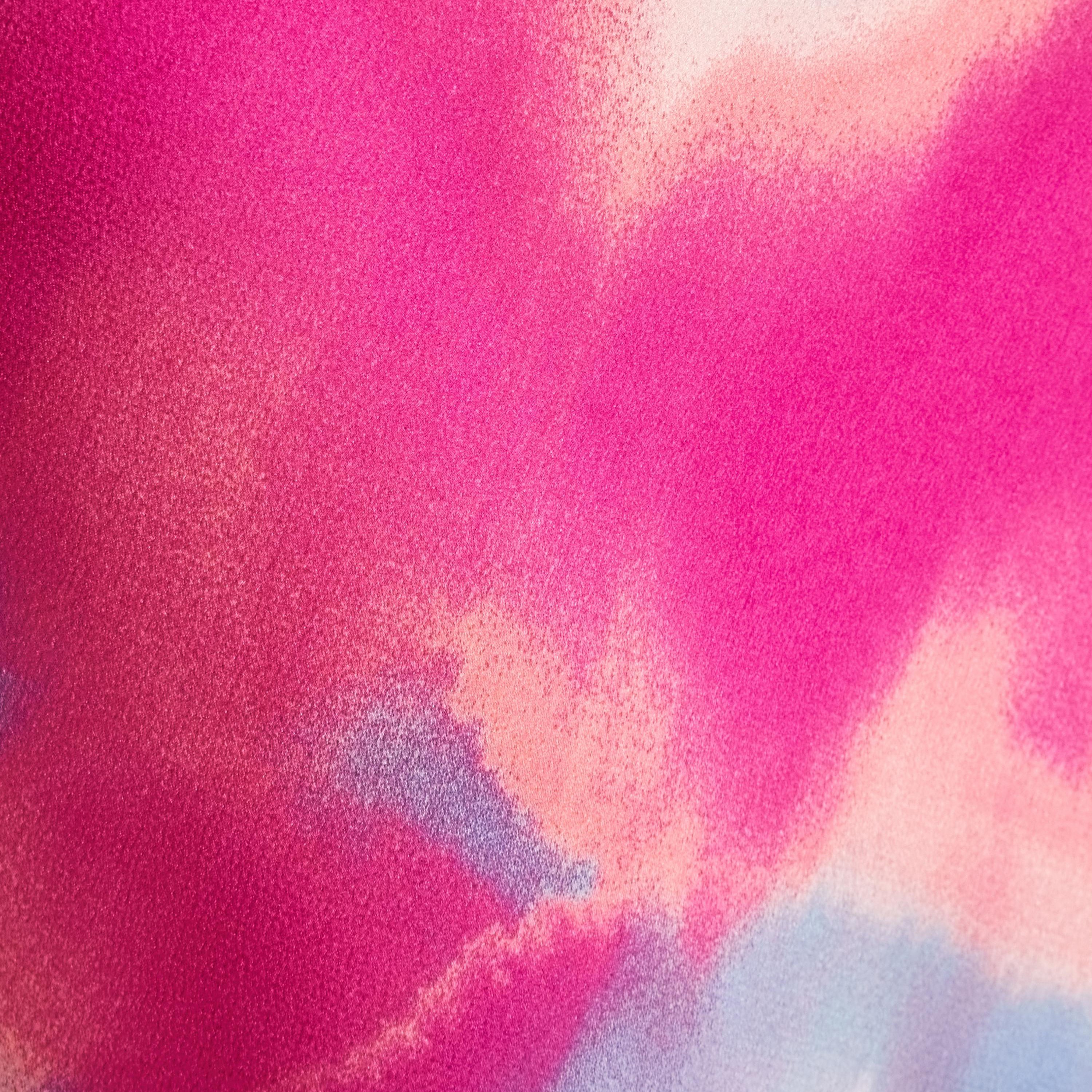 Quiz Tie-Dye Satin Cowl Neck Slip Pink Women's Midi Dress-women-clothing-dresses-image-4