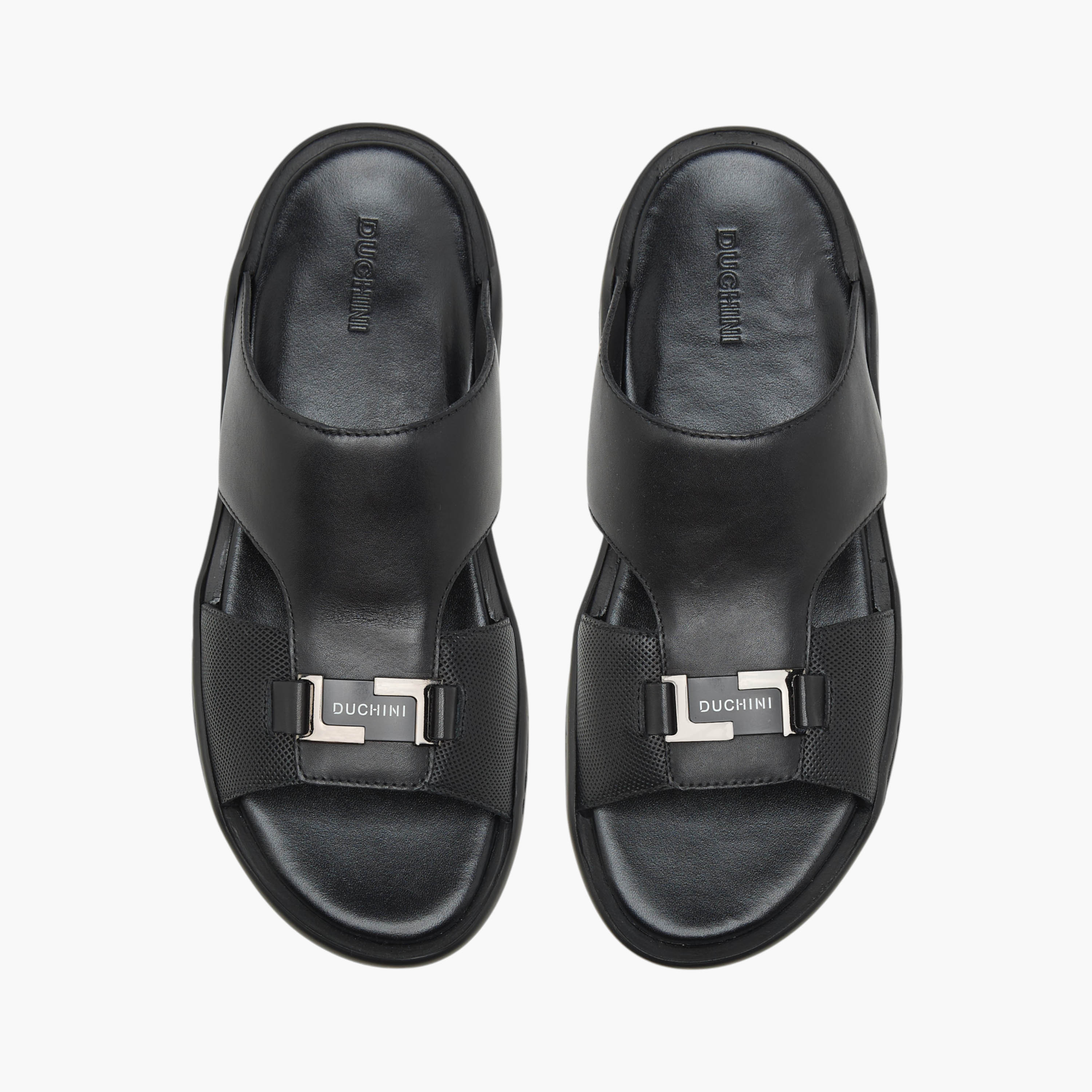 Duchini Men's Solid Slip-On Comfort Sandals-men-shoes-sandals-image-1