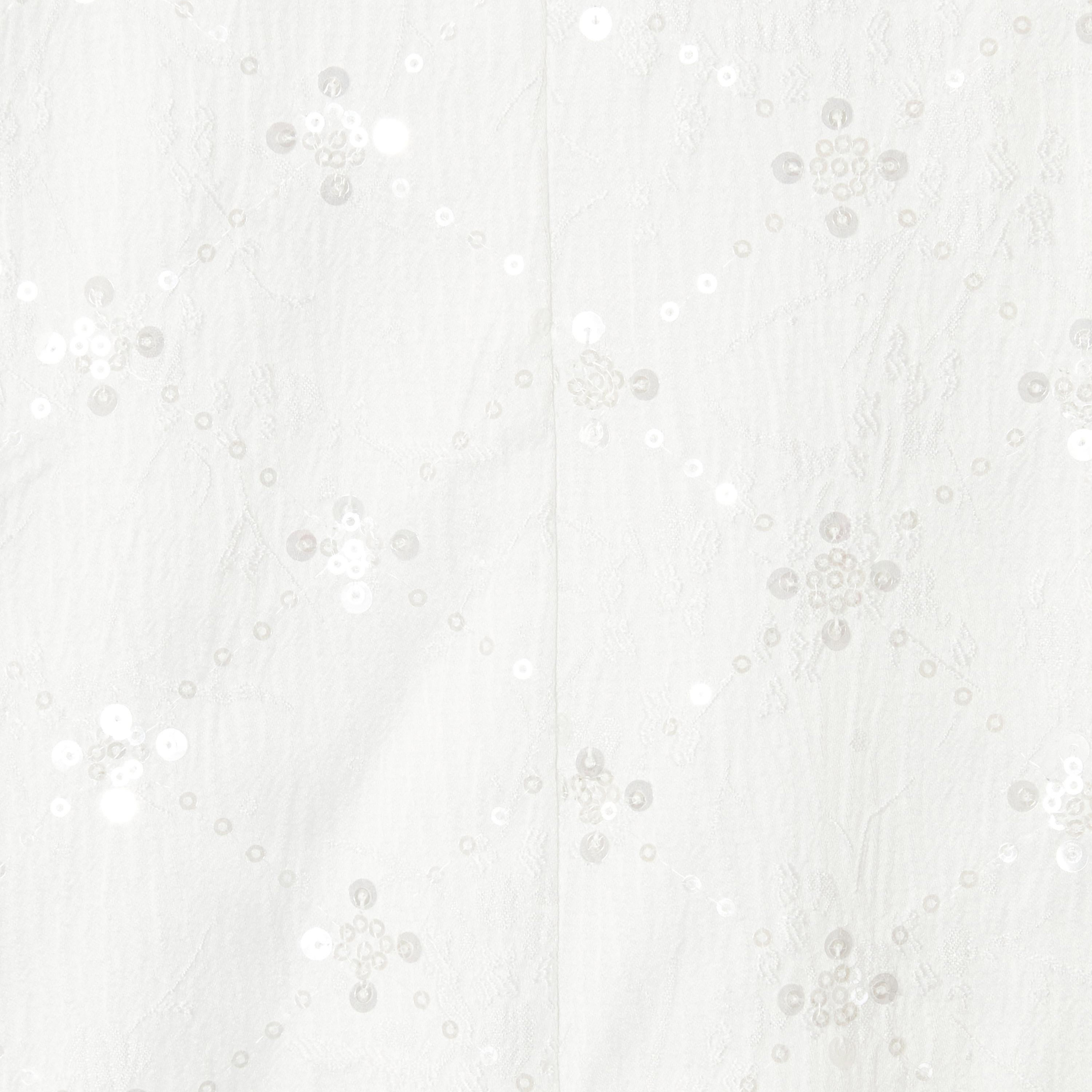 Quiz White Sequined Jacquard Women's Dress-women-clothing-dresses-image-4