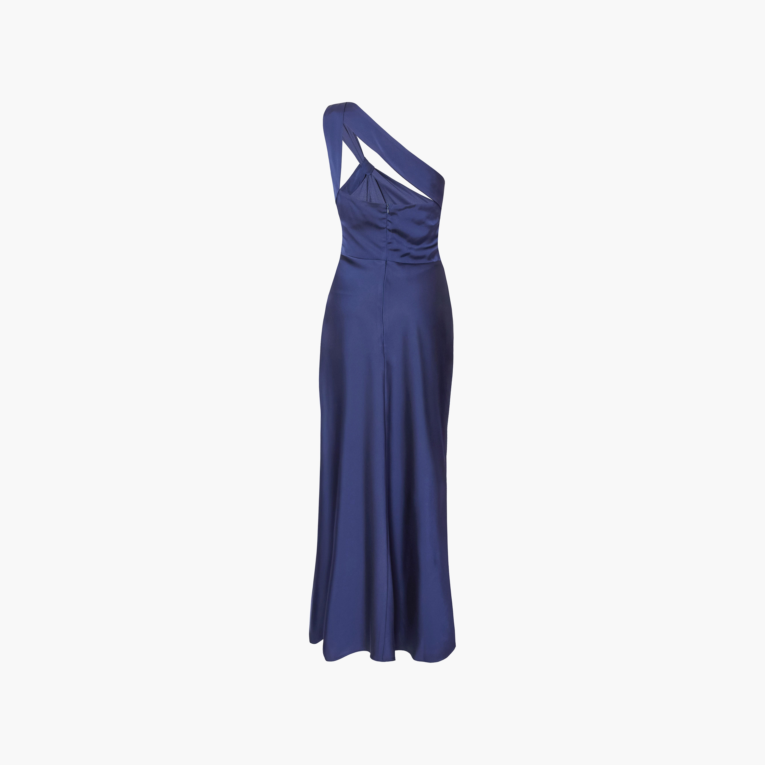 Quiz Satin One Shoulder Slip Navy Women's Evening Maxi Dress-women-clothing-dresses-image-6