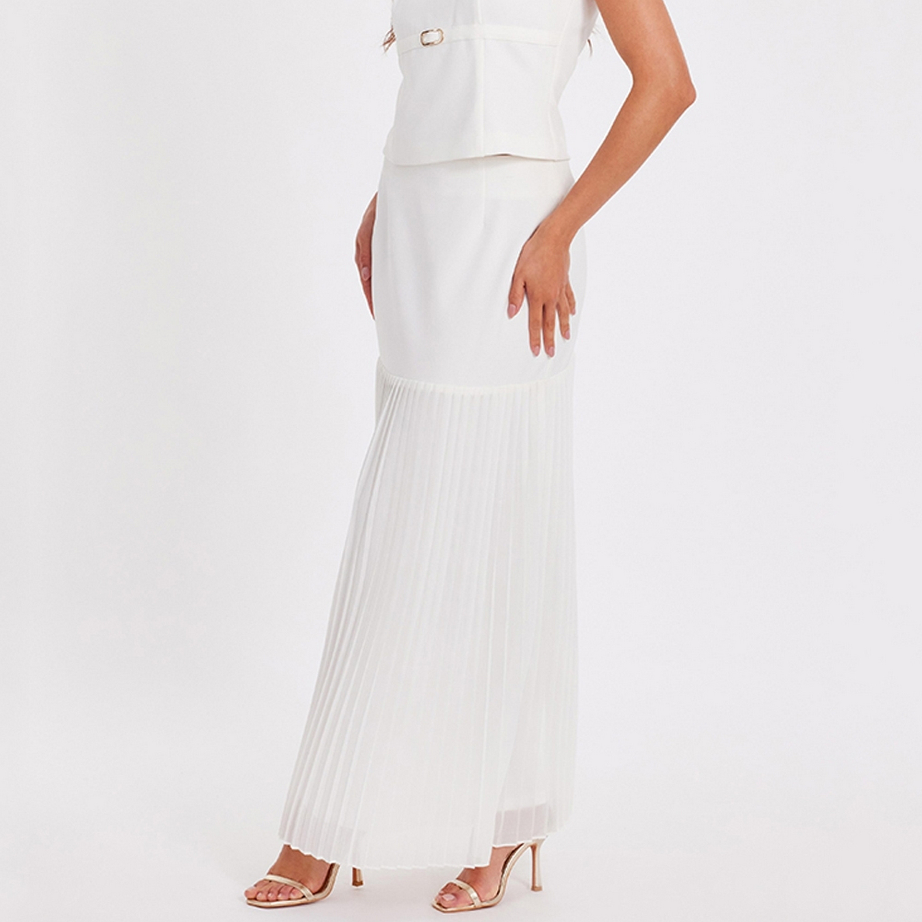 Quiz Pleated Chiffon Women's Maxi Skirt-women-clothing-bottoms-skirts-image-3