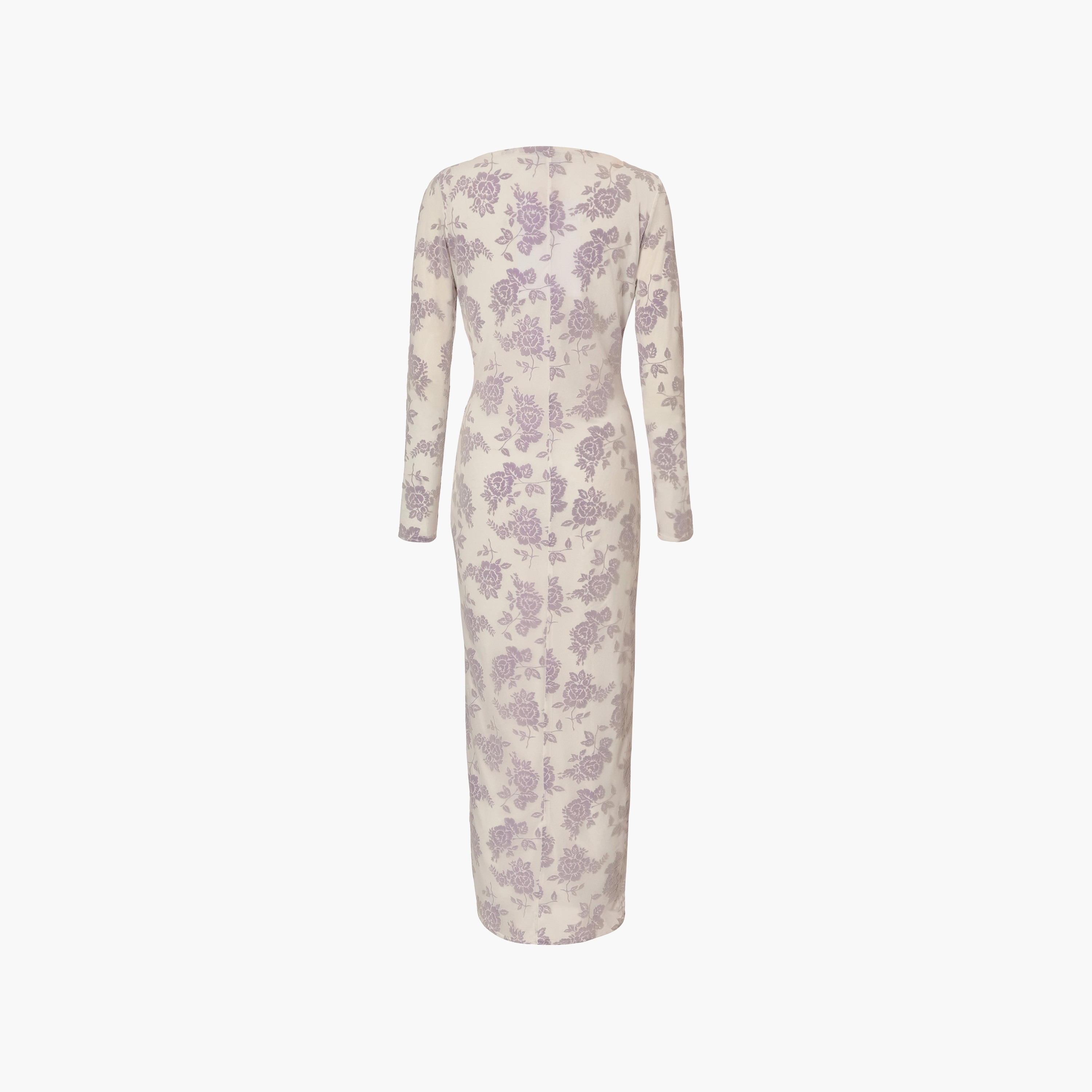 فستان ماكسي نسائي ضيق من القماش الشبكي المزهر باللون الأرجواني من كويز-women-clothing-dresses-image-6