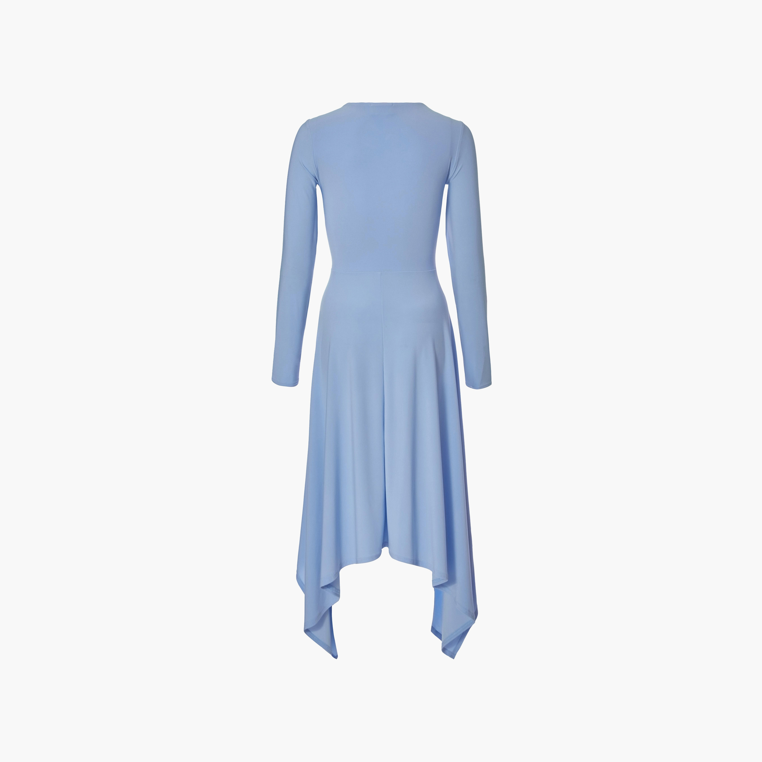 Quiz Fit & Flare Blue Women's Midi Dress-women-clothing-dresses-image-6