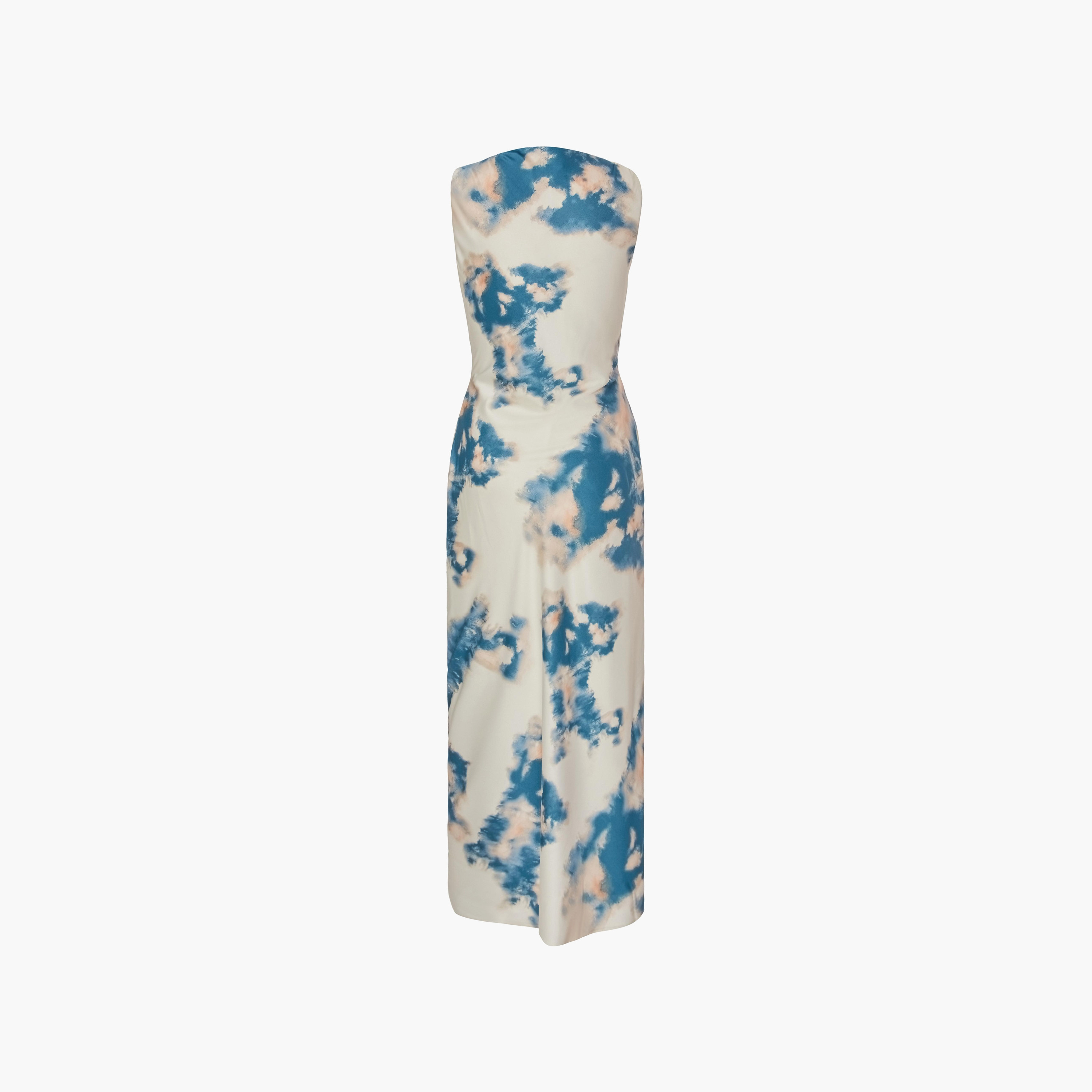 فستان ماكسي ساتان أزرق اللون للنساء من كويز-women-clothing-dresses-image-6