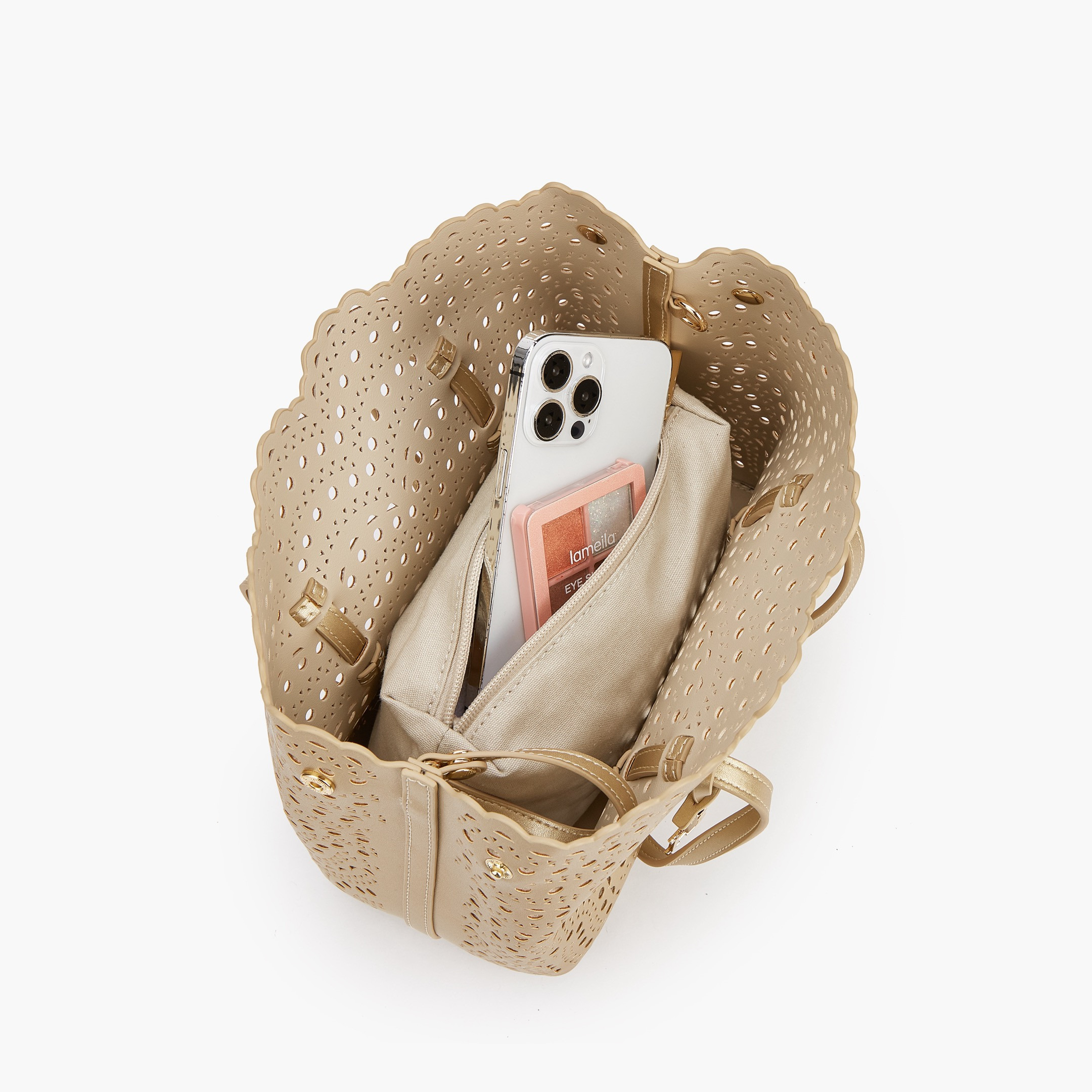 طقم شنطة توتي مفرّغة مع شنطة صغيرة من فلورا بيلا-women-bagsandwallets-handbags-image-3