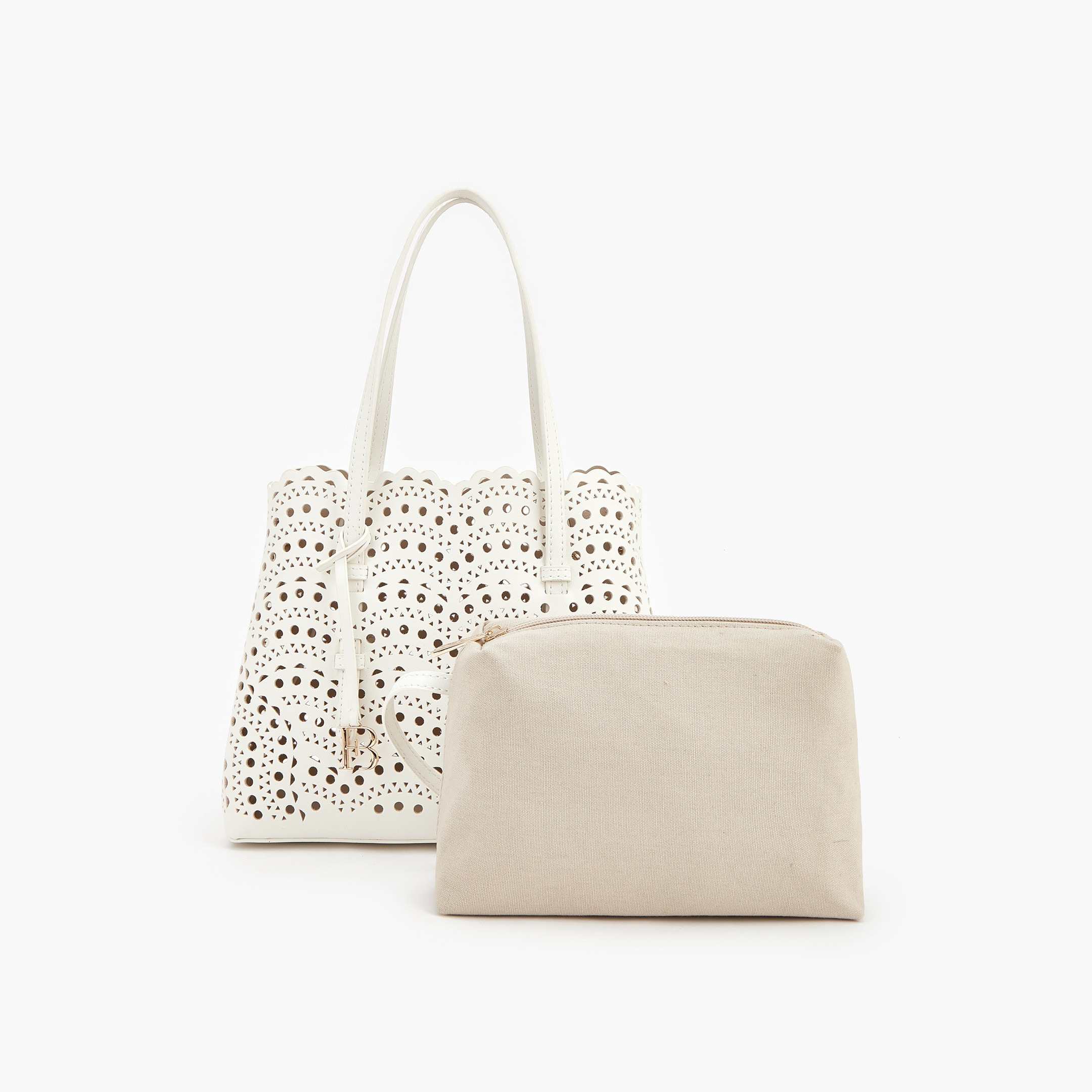 طقم شنطة توتي مفرّغة مع شنطة صغيرة من فلورا بيلا-women-bagsandwallets-handbags-image-1