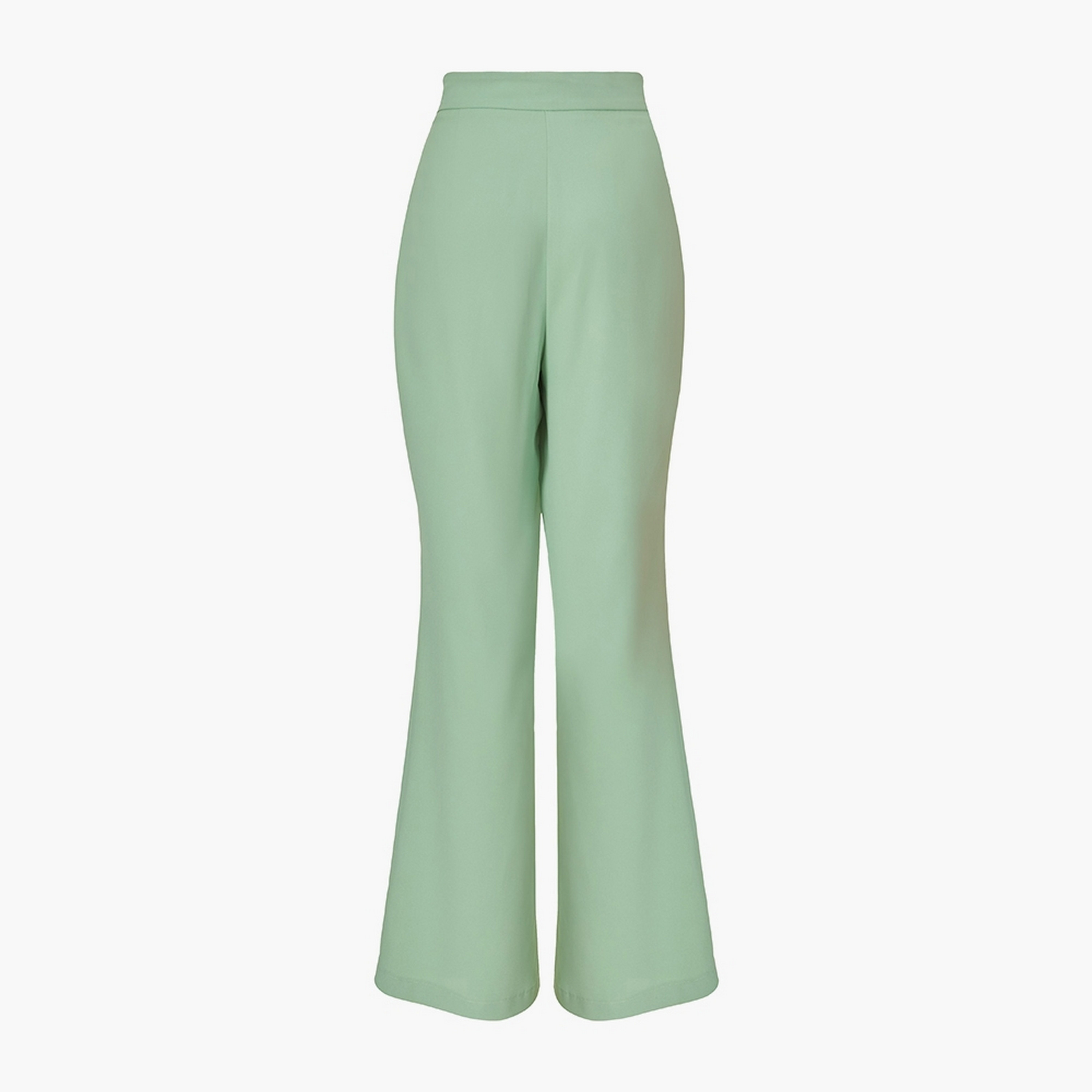 بنطلون نسائي أخضر بقصة واسعة من كويز.-women-clothing-bottoms-trousers-image-6