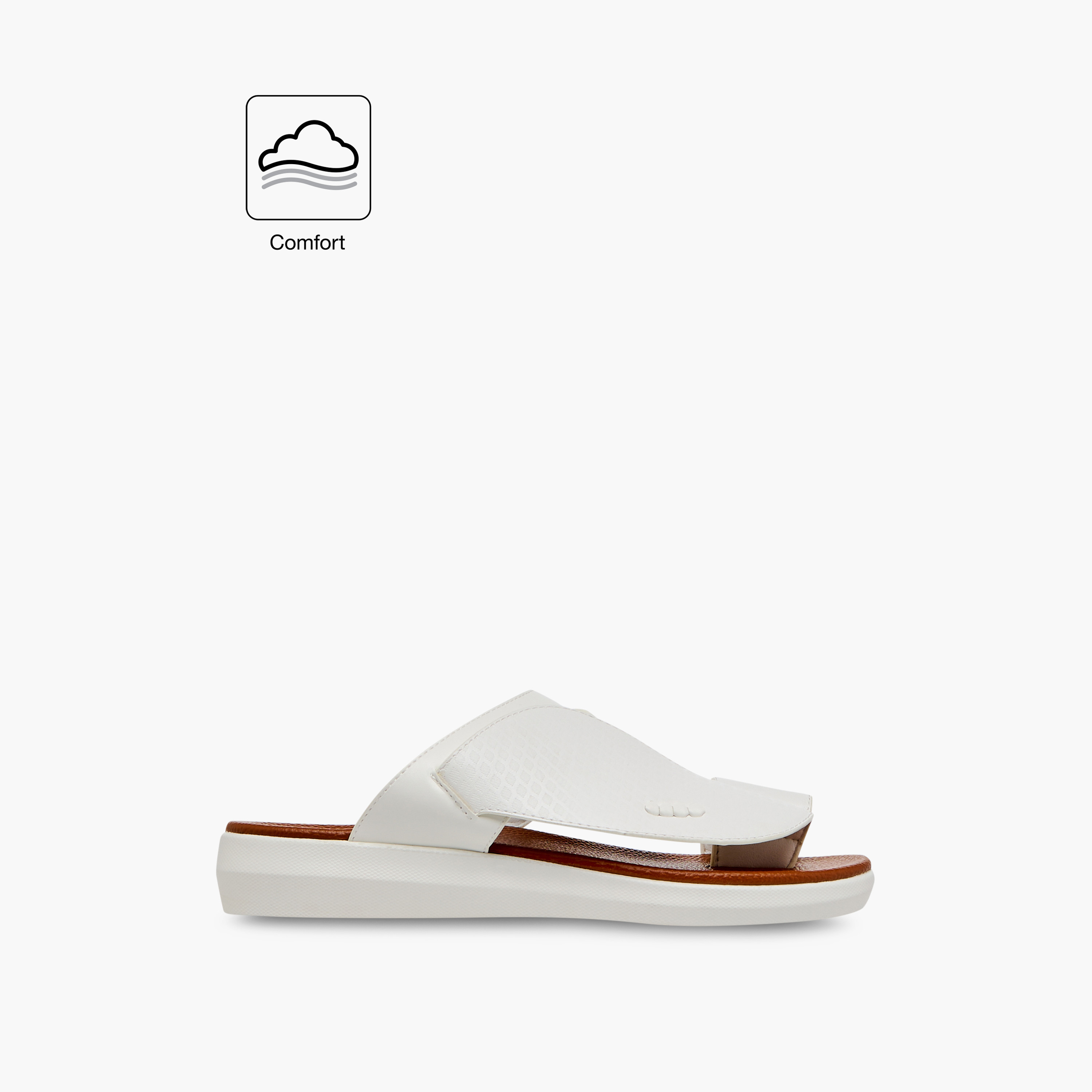 LBL by Shoexpress Textured Slip-On Comfort Arabic Sandals with Toe Loop Detail-men-shoes-sandals-image-2